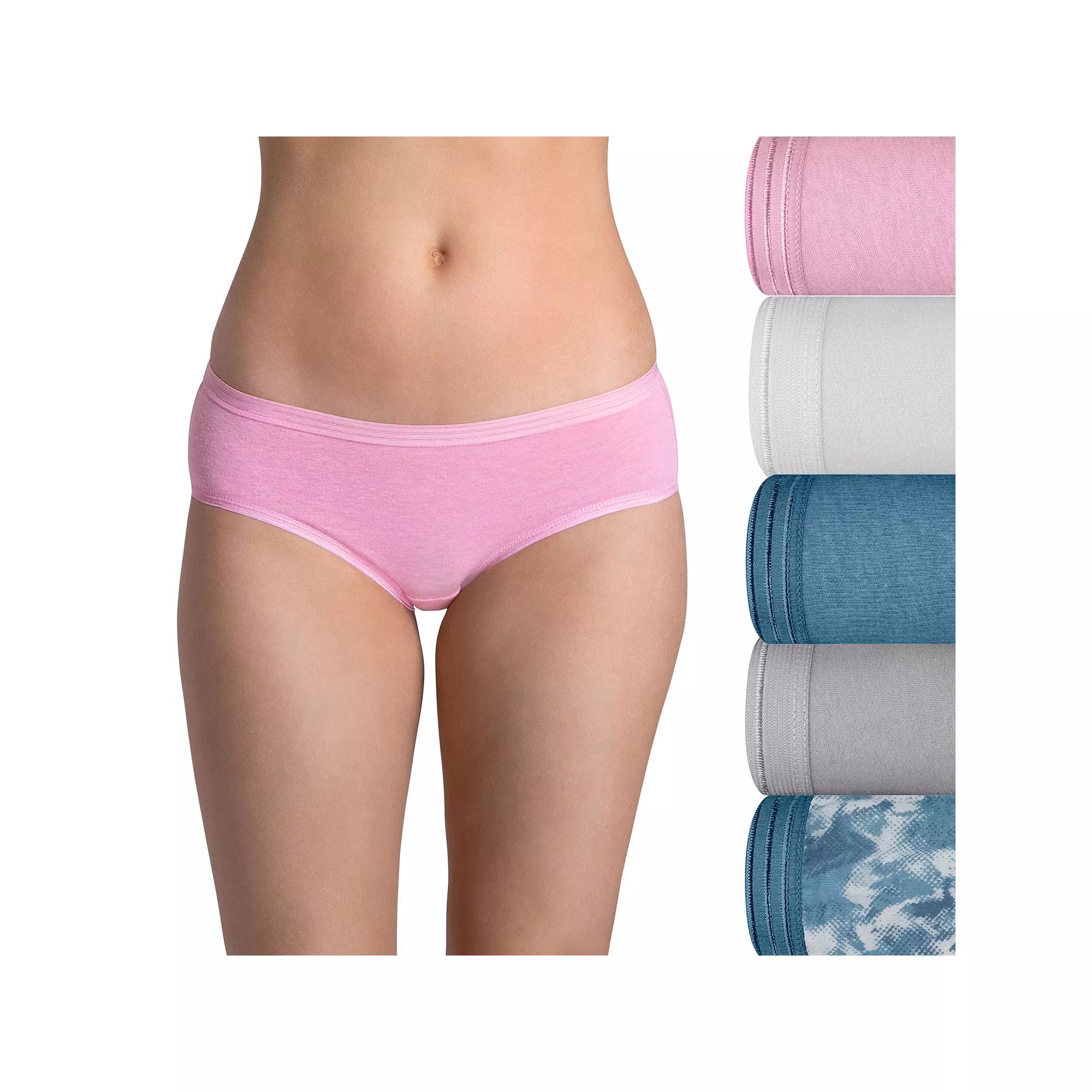 Women's Fruit of the Loom® Ultra Soft 5-pack Hipster Panties 5DUSKHP,  Product Image