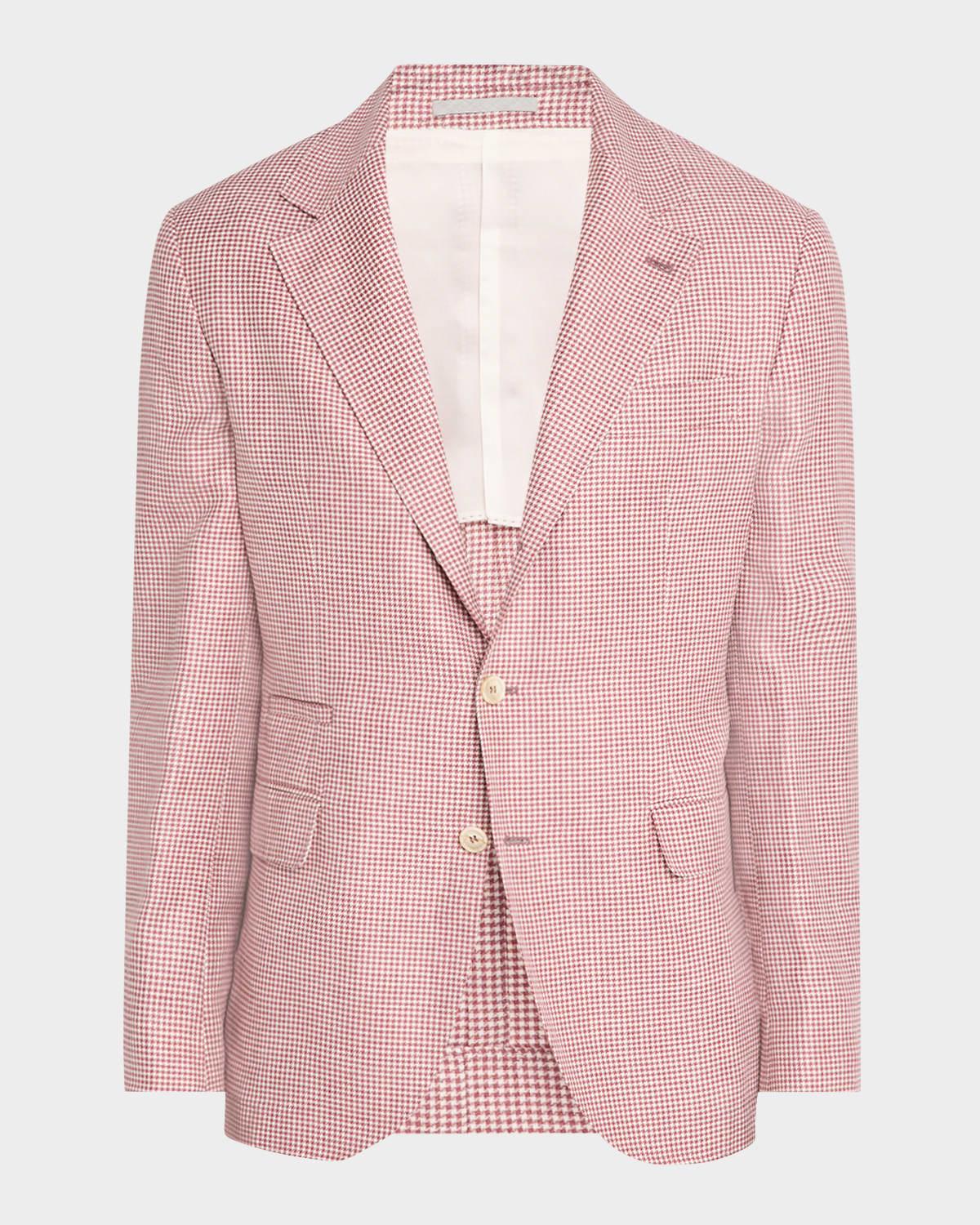 Men's Houndstooth Single-Breasted Sport Coat Product Image