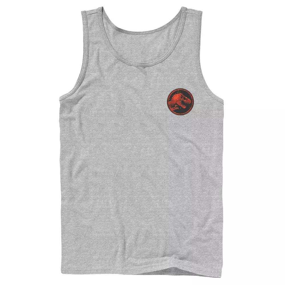 Men's Jurassic World Two T-Rex Magma Pocket Icon Tank Top,  Product Image