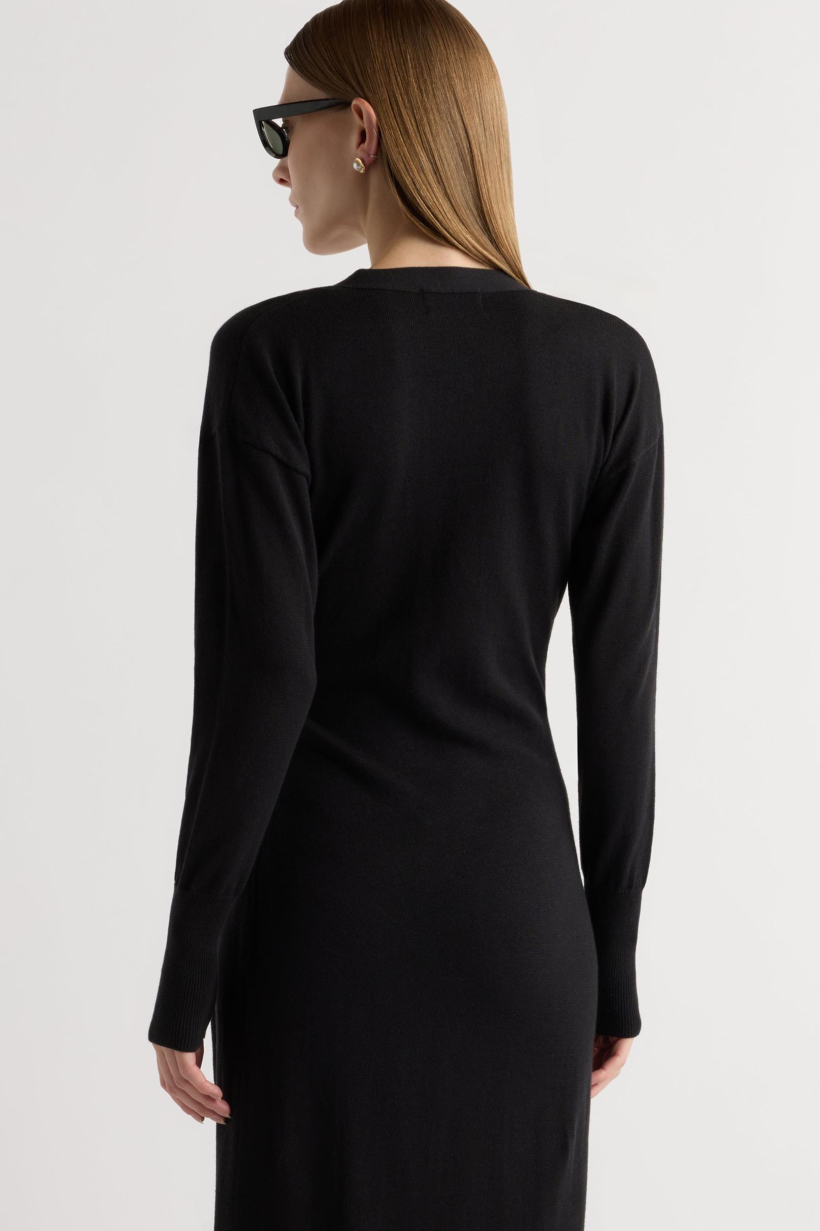Linden Front-Wrap Sweater Dress Product Image
