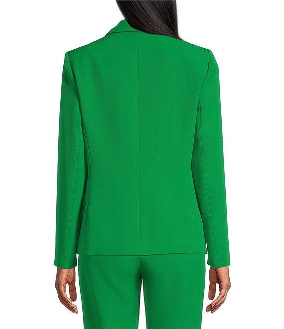 Preston & York Alyssa Notch Lapel Long Sleeve One Button Crepe Blazer Product Image