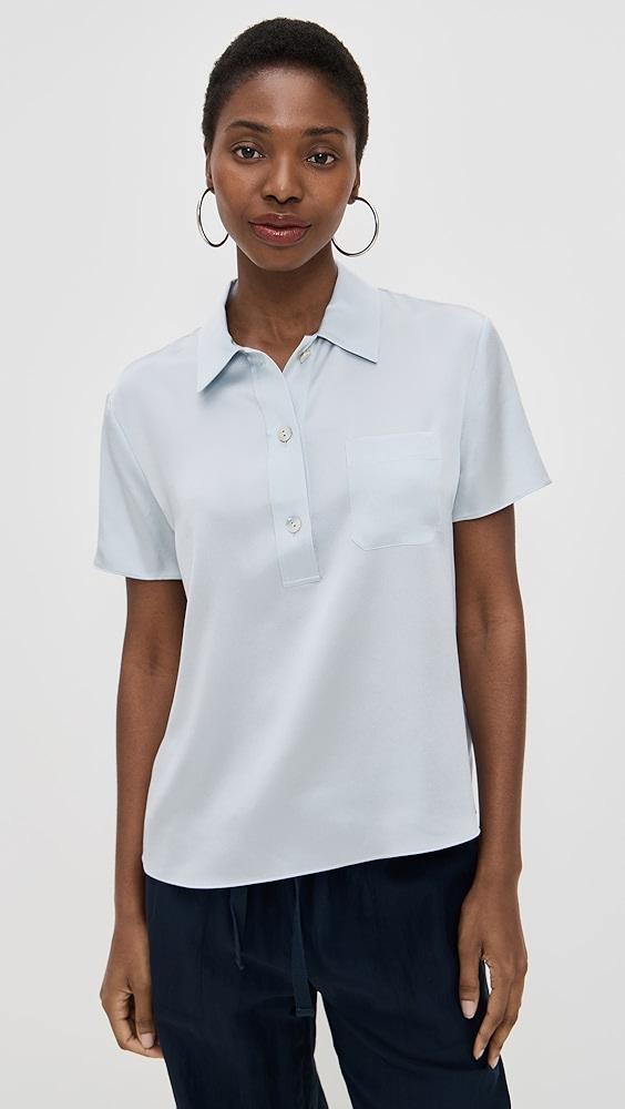 Vince Silk Polo | Shopbop Product Image