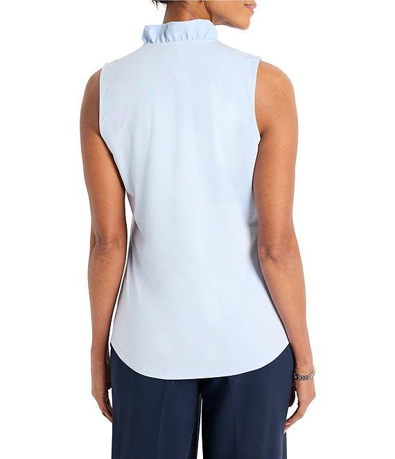 NIC + ZOE Ruffled Around V-Neck Sleeveless Tank Product Image