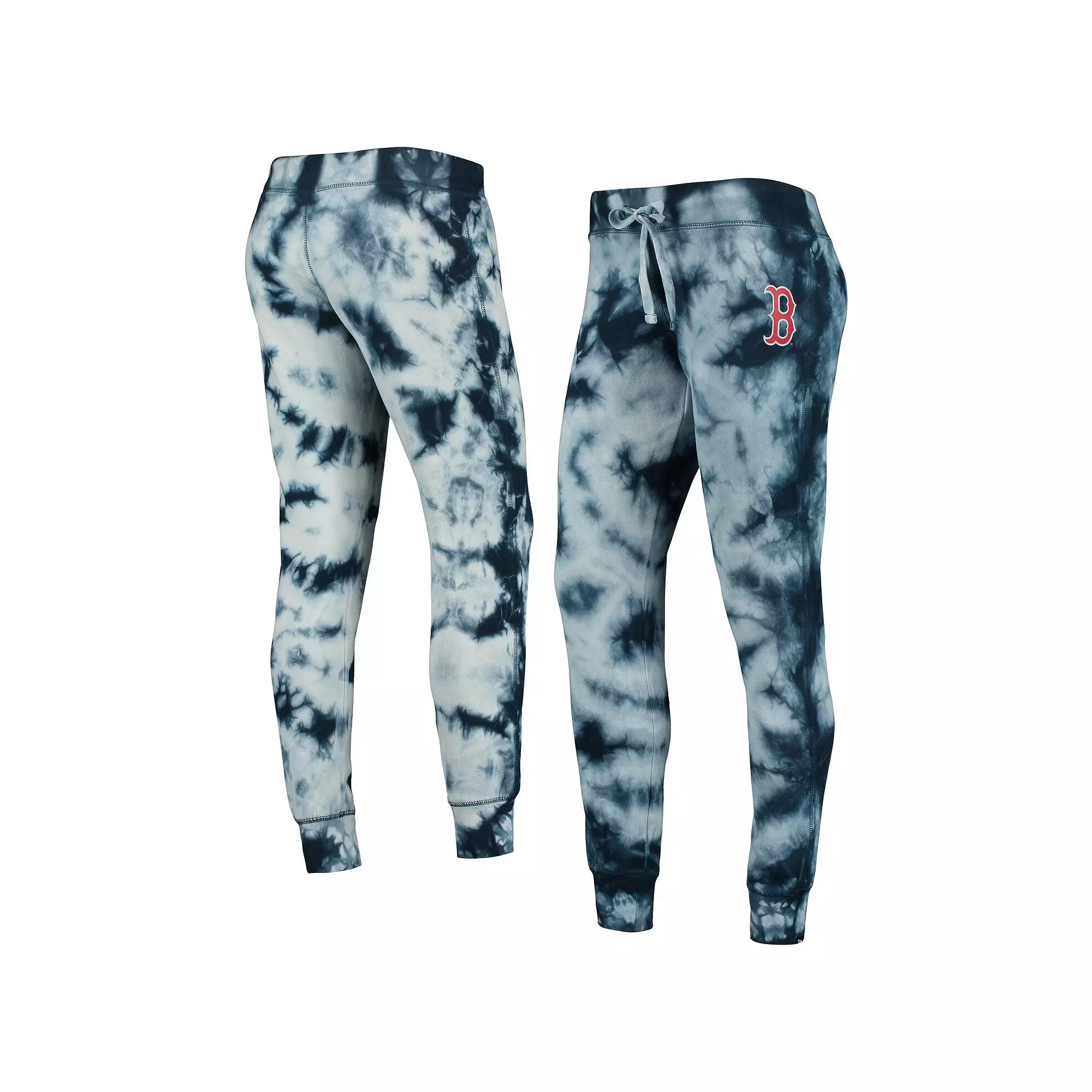 Women's New Era Navy Boston Red Sox Tie-Dye Jogger Pants, Size: XL, Blue Product Image