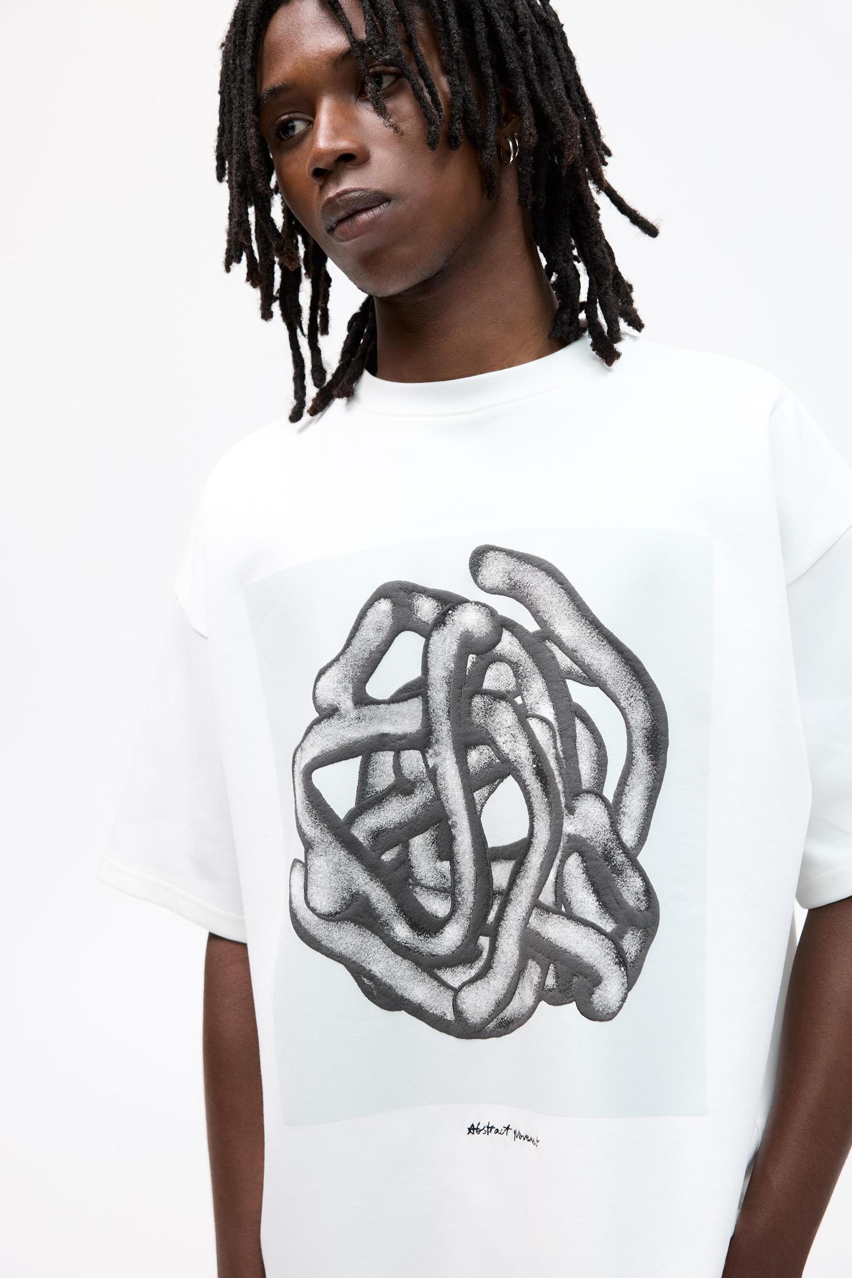 Abstract Movement short sleeve sweatshirt Product Image