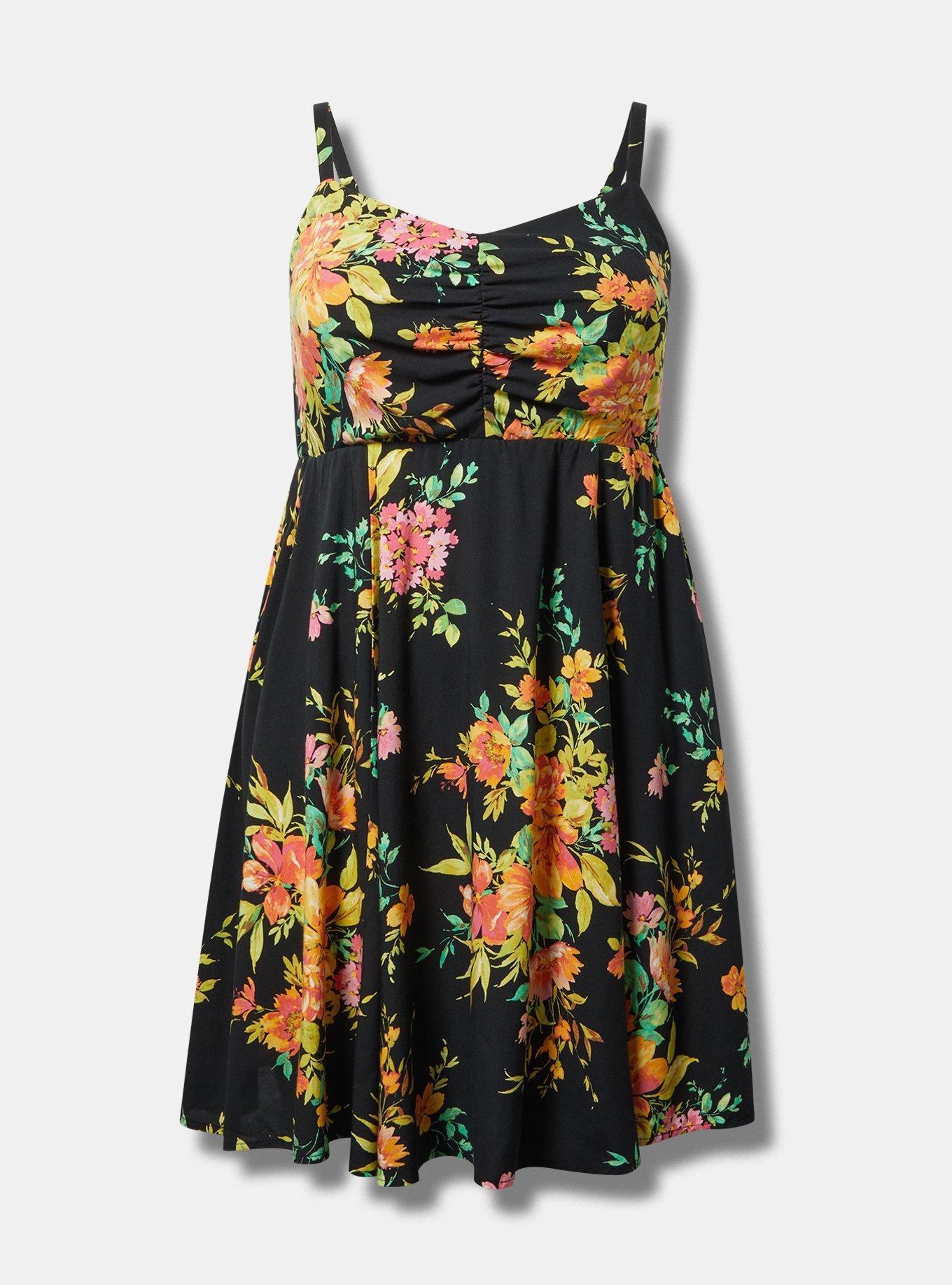 Mini Challis Skater Dress Product Image