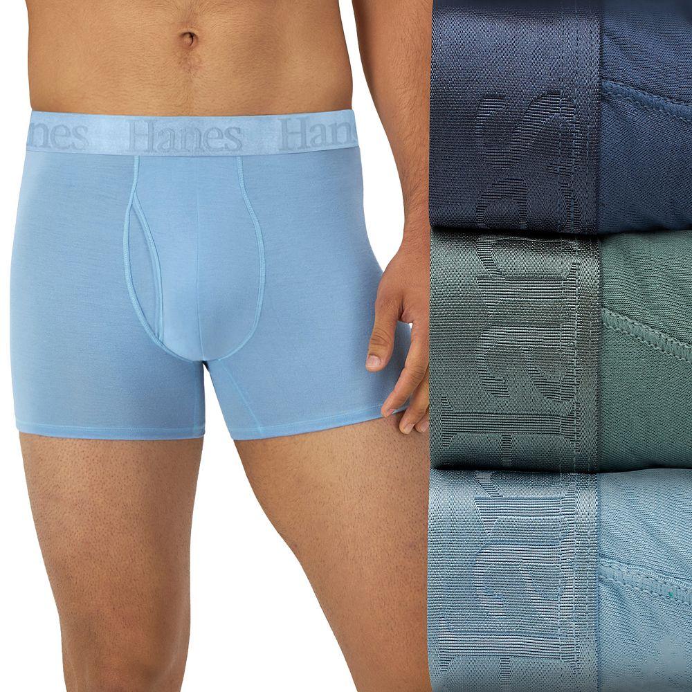 Men's Hanes Originals 3-Pack Ultimate SuperSoft Trunks,  Product Image