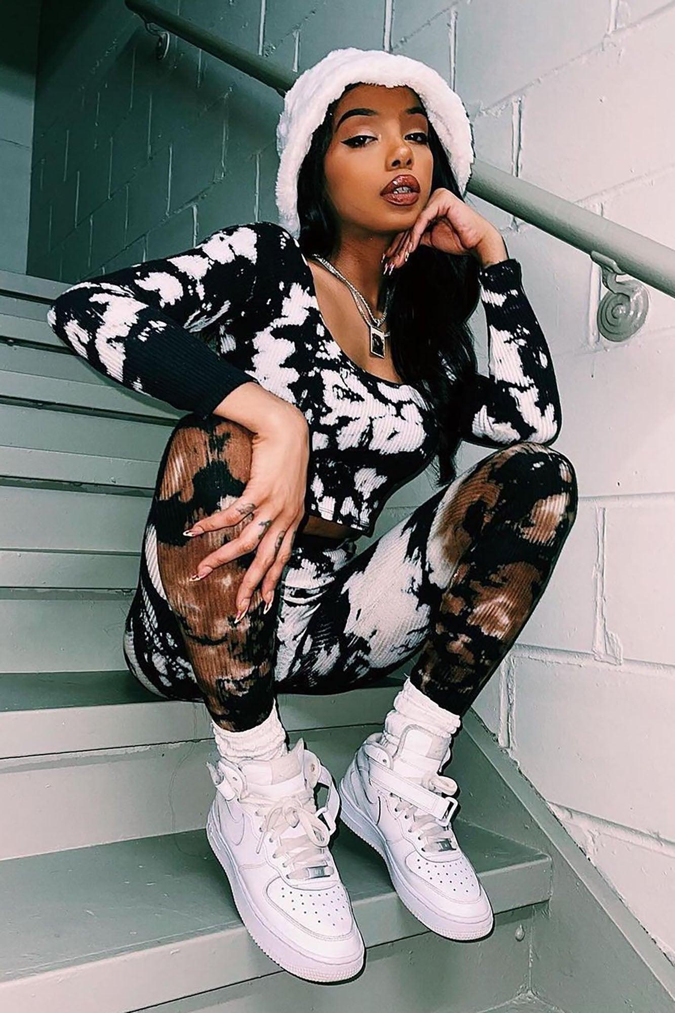 Best Of Both Worlds Legging Set - Black/combo Product Image