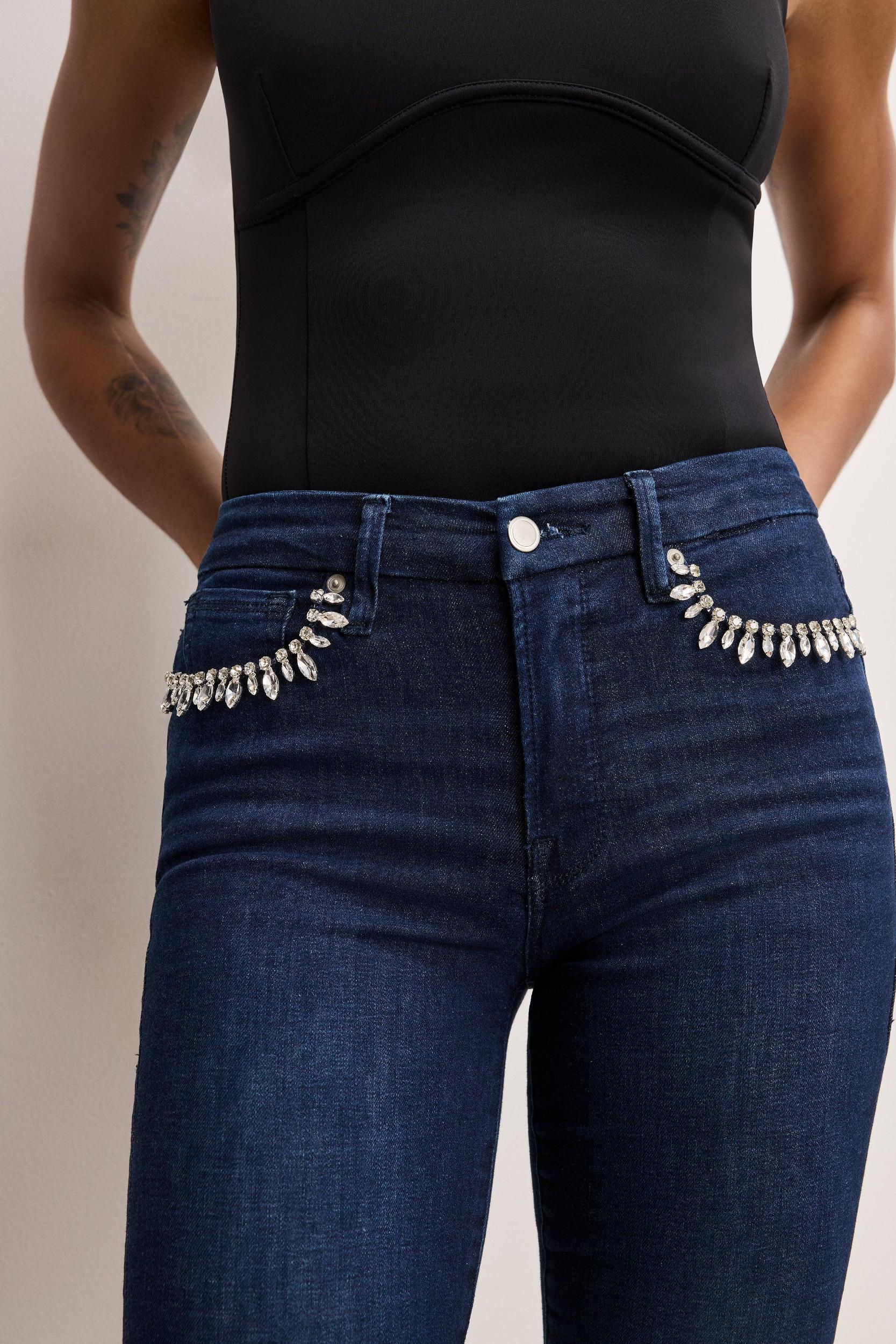 GOOD LEGS SKINNY DIAMOND JEANS | BLUE224 Product Image