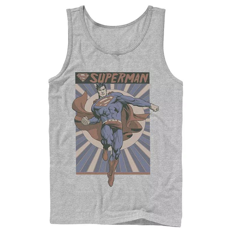 Men's DC Comics Superman Posed Pop Art Poster Tank Top,  Product Image