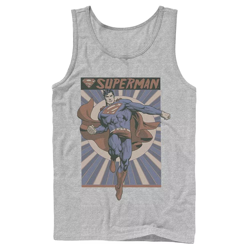 Men's DC Comics Superman Posed Pop Art Poster Tank Top,  Product Image