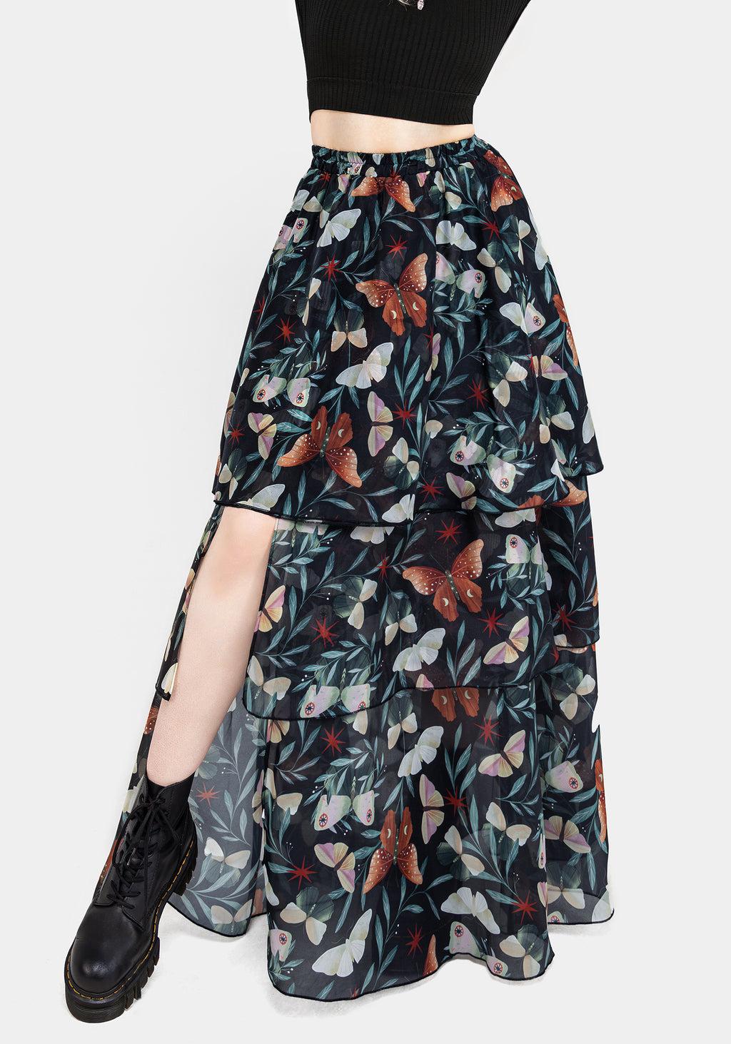 Mariposa Split Tiered Organza Skirt Product Image