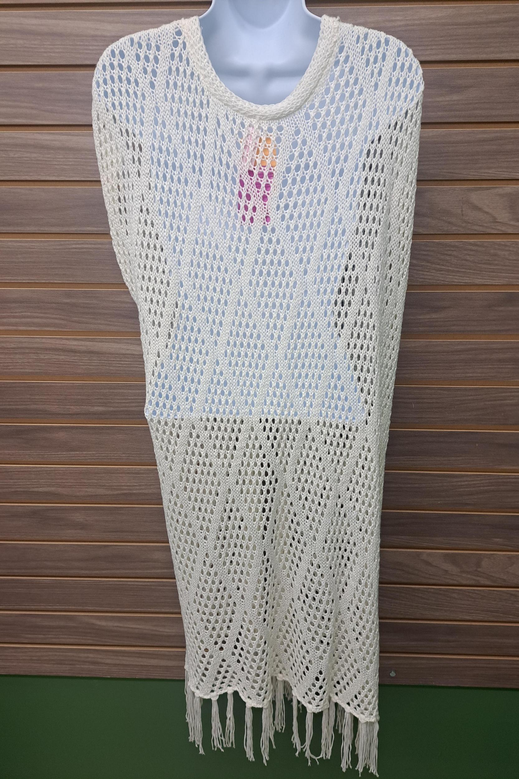 Crocheted sleeveless cover up Product Image