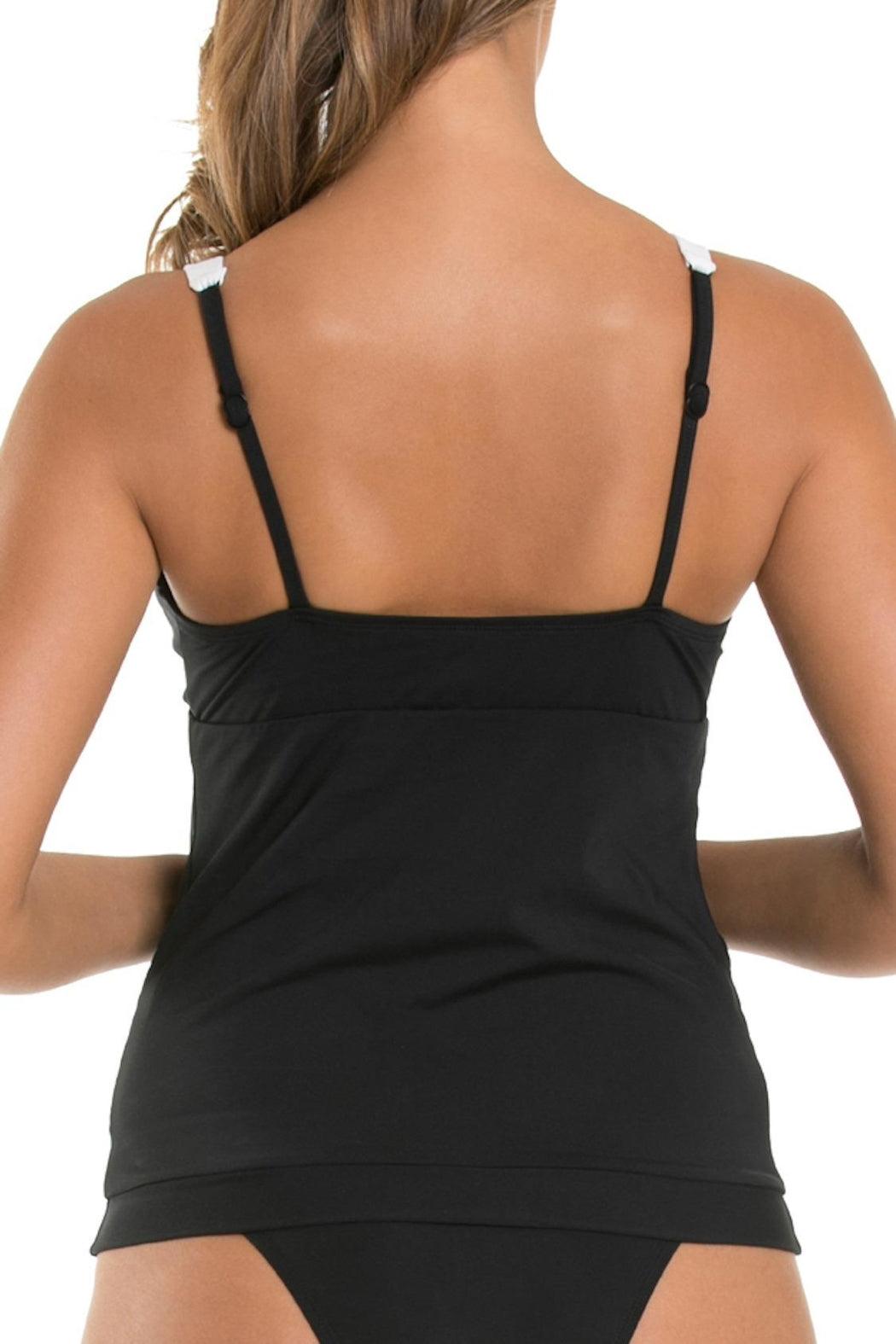 J Black/white Tankini Set Product Image