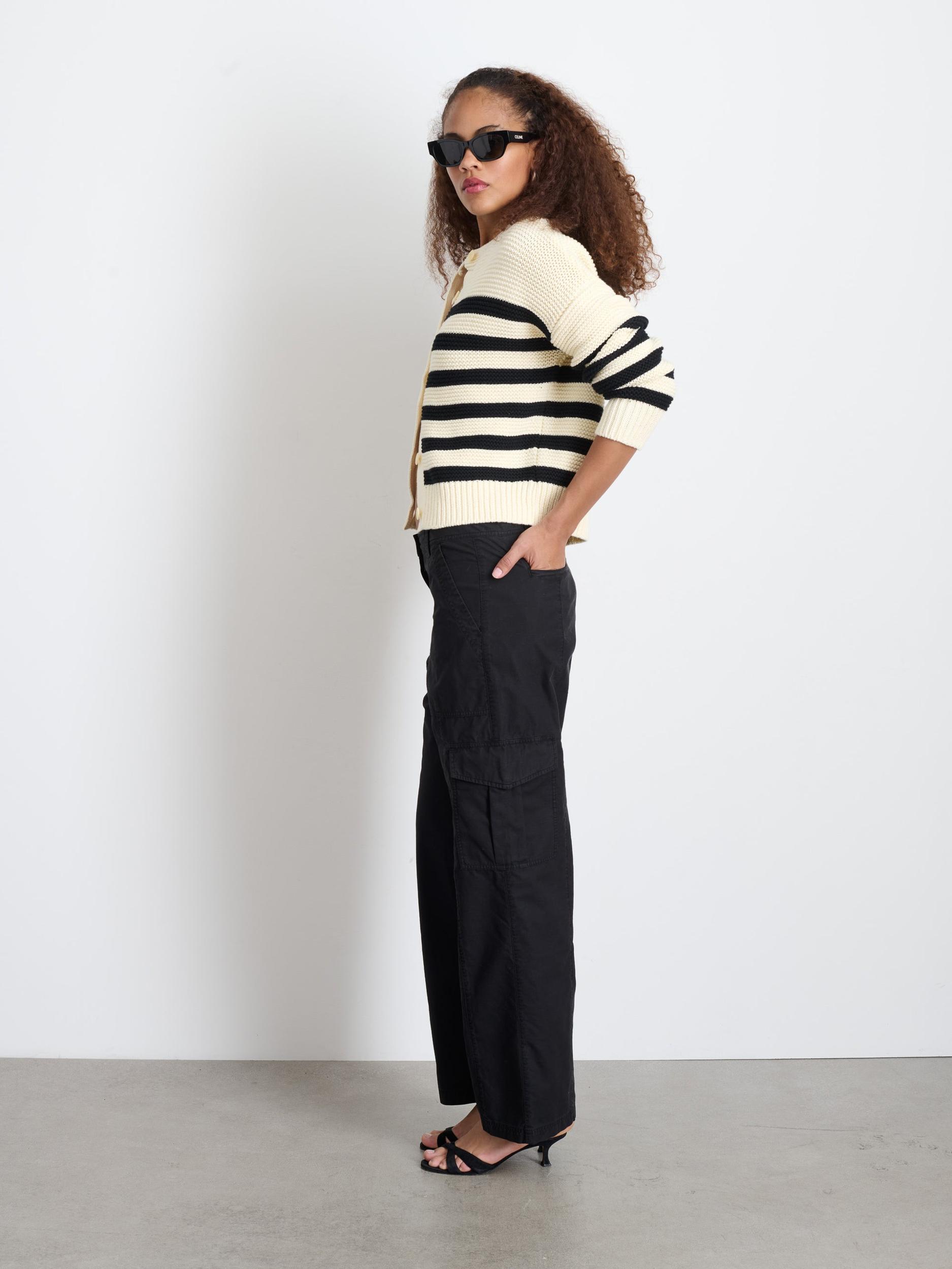 Nico Striped Cardigan in Cotton Product Image