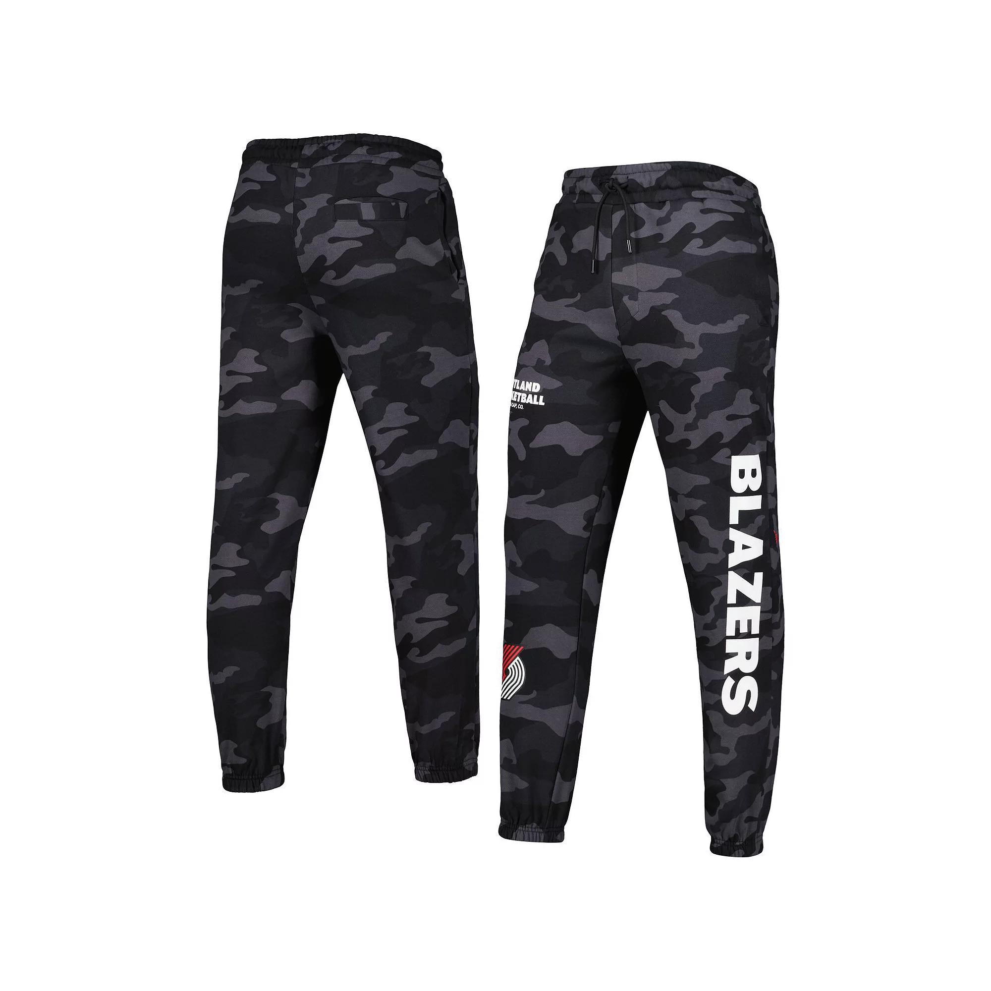Men's New Era Black/Camo Portland Trail Blazers Tonal Joggers,  Product Image