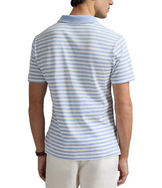 Polo Ralph Lauren Stripe Featherweight Mesh Short Sleeve Polo Shirt Product Image