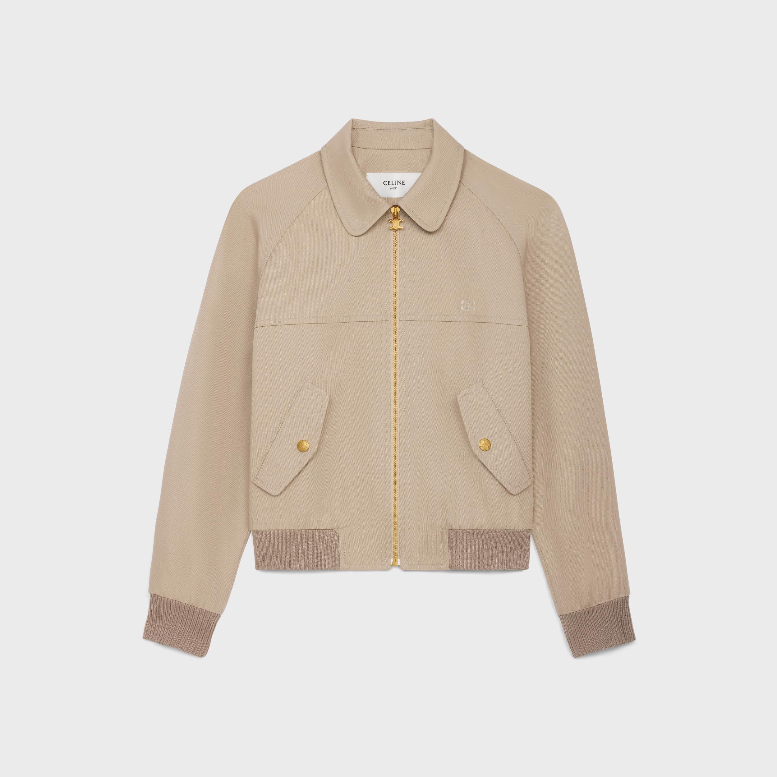triomphe blouson jacket in cotton gabardine Product Image