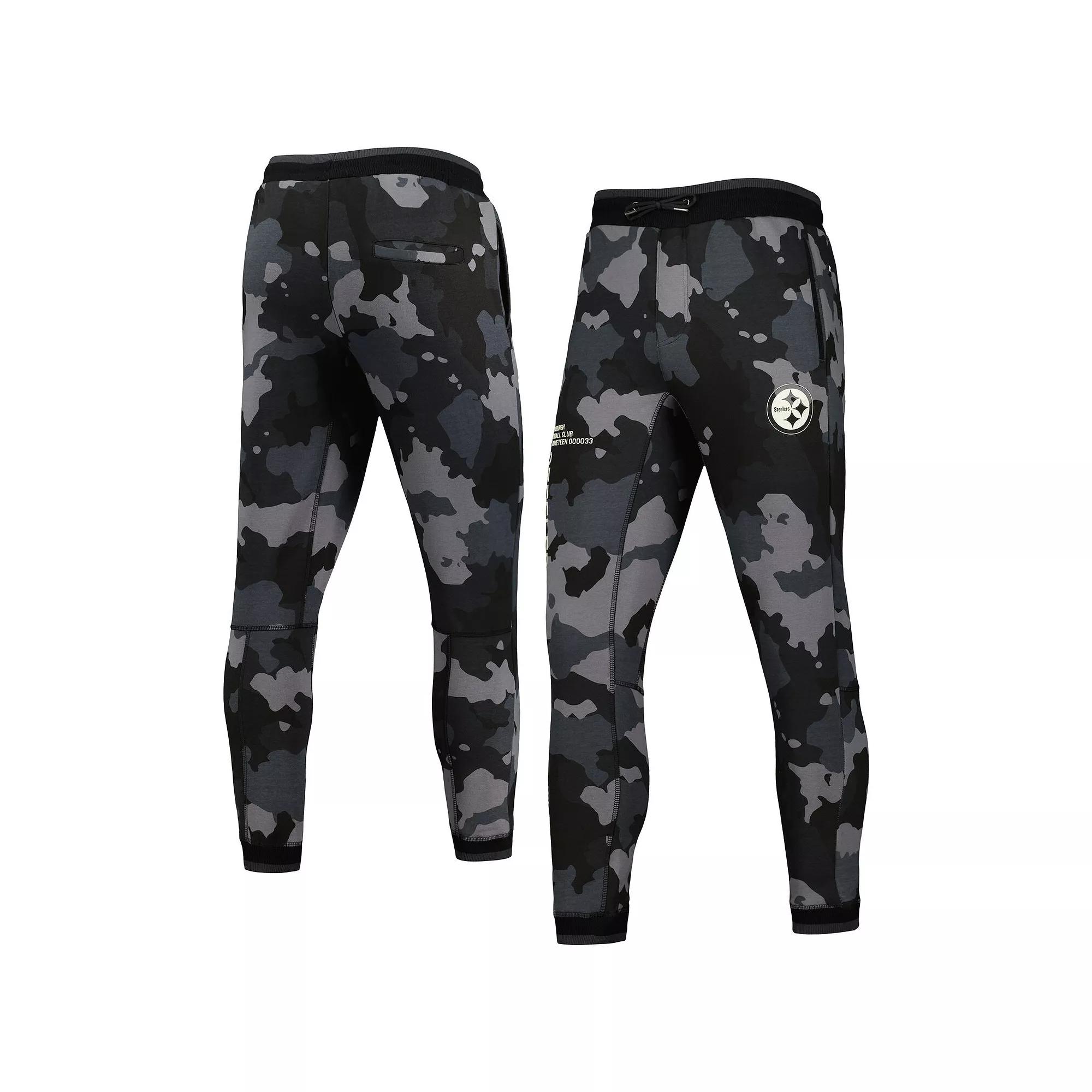Unisex The Wild Collective Black Pittsburgh Steelers Camo Jogger Pants, Men's,  Product Image