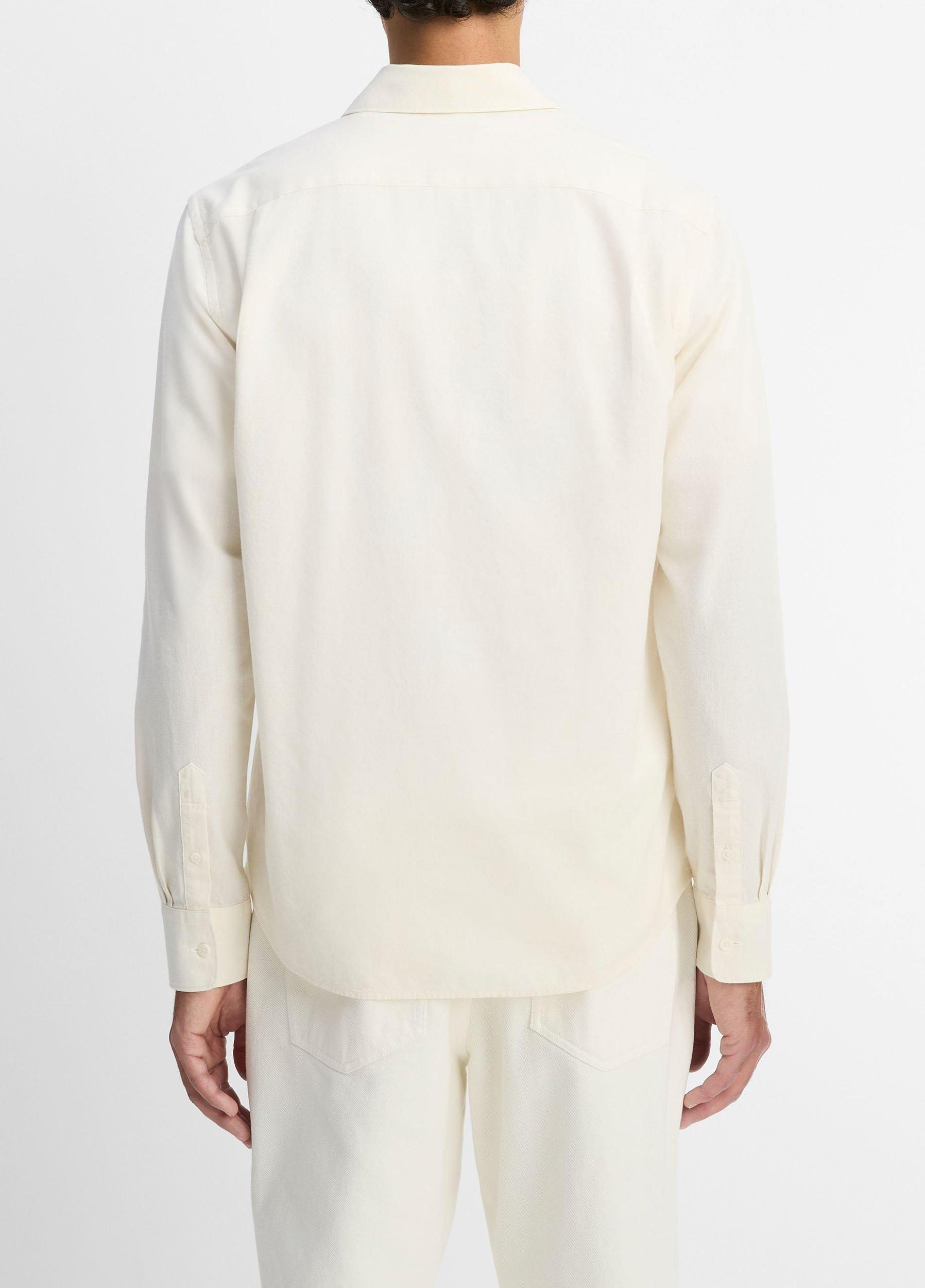 Cotton Chambray Button-Front Shirt Product Image