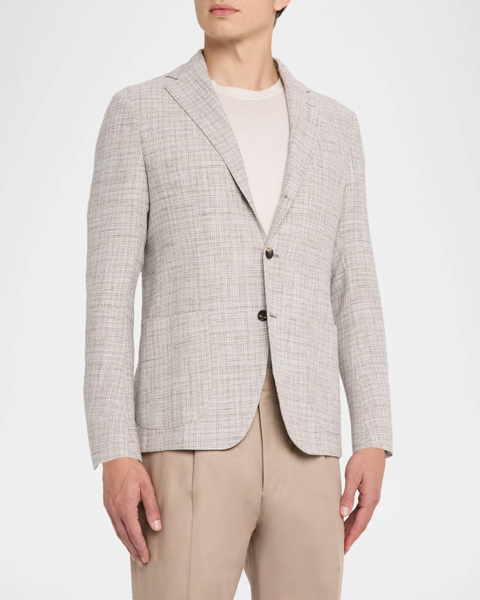 Men's Basketweave Single-Breasted Sport Coat Product Image