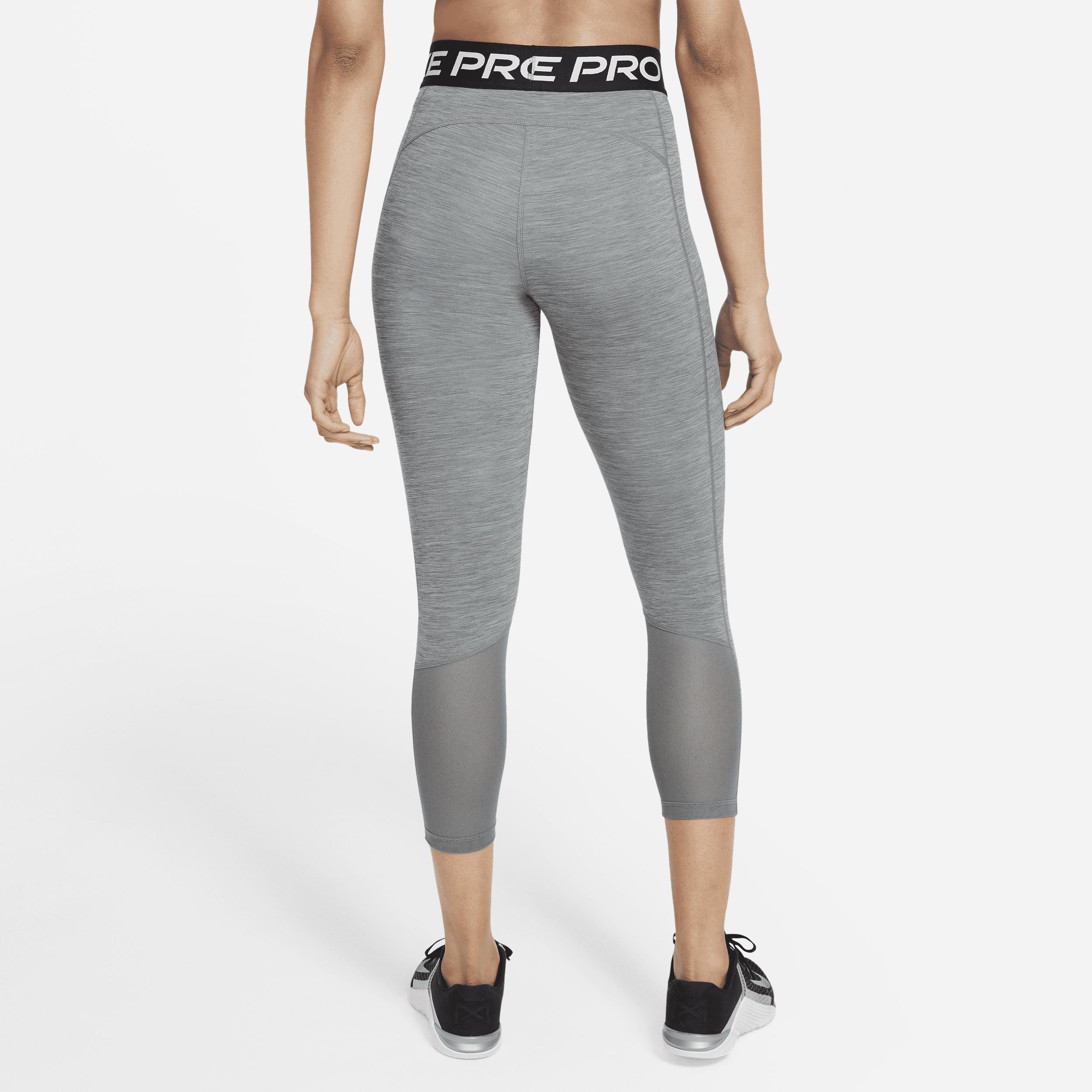 Womens Nike Pro Mid-Rise Crop Mesh-Panel Leggings | CZ9803-084 Product Image