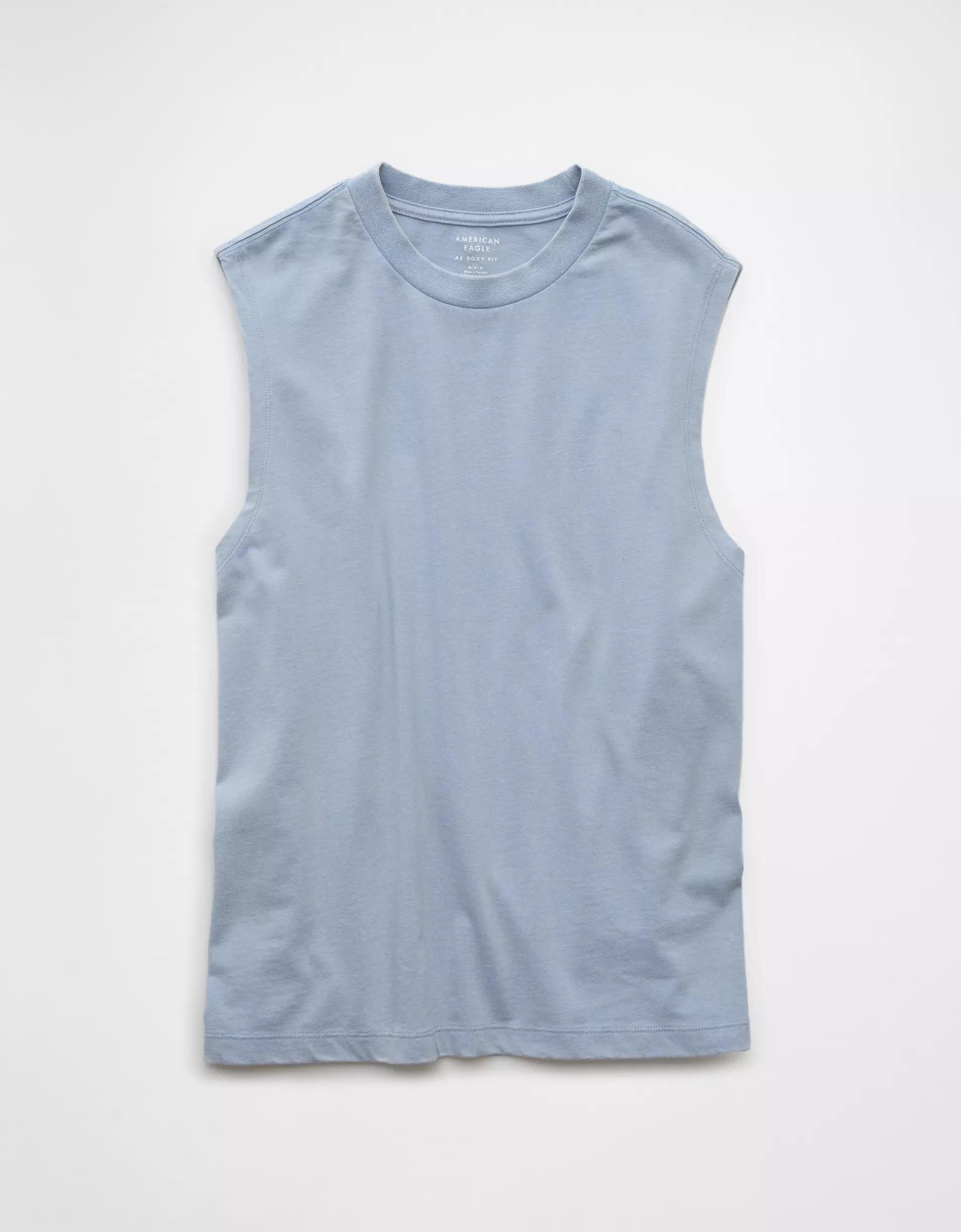 AE Boxy Sueded Jersey Tank Top Product Image