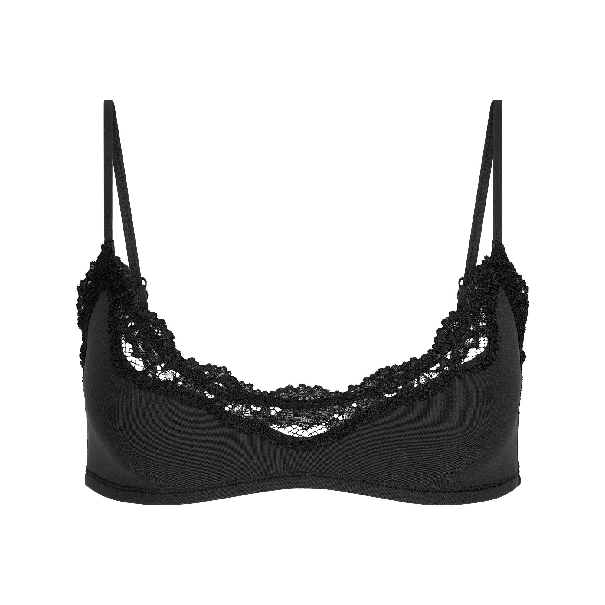 FITS EVERYBODY LACE SCOOP BRALETTE 2-PACK | ONYX AND SKETCHED HEARTS Product Image
