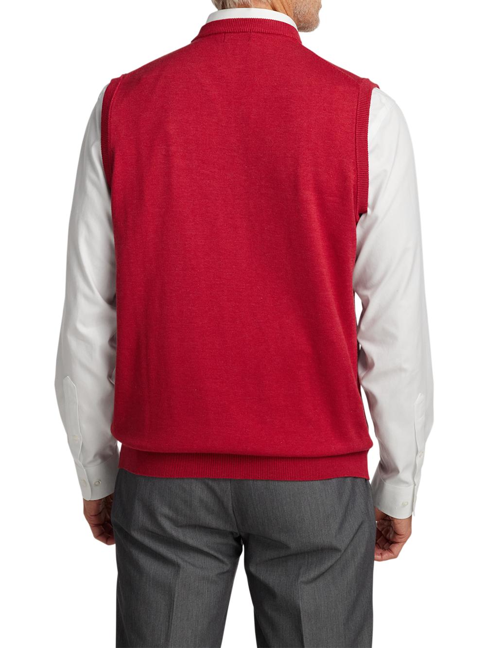 Supima Cotton Vest - Red Product Image