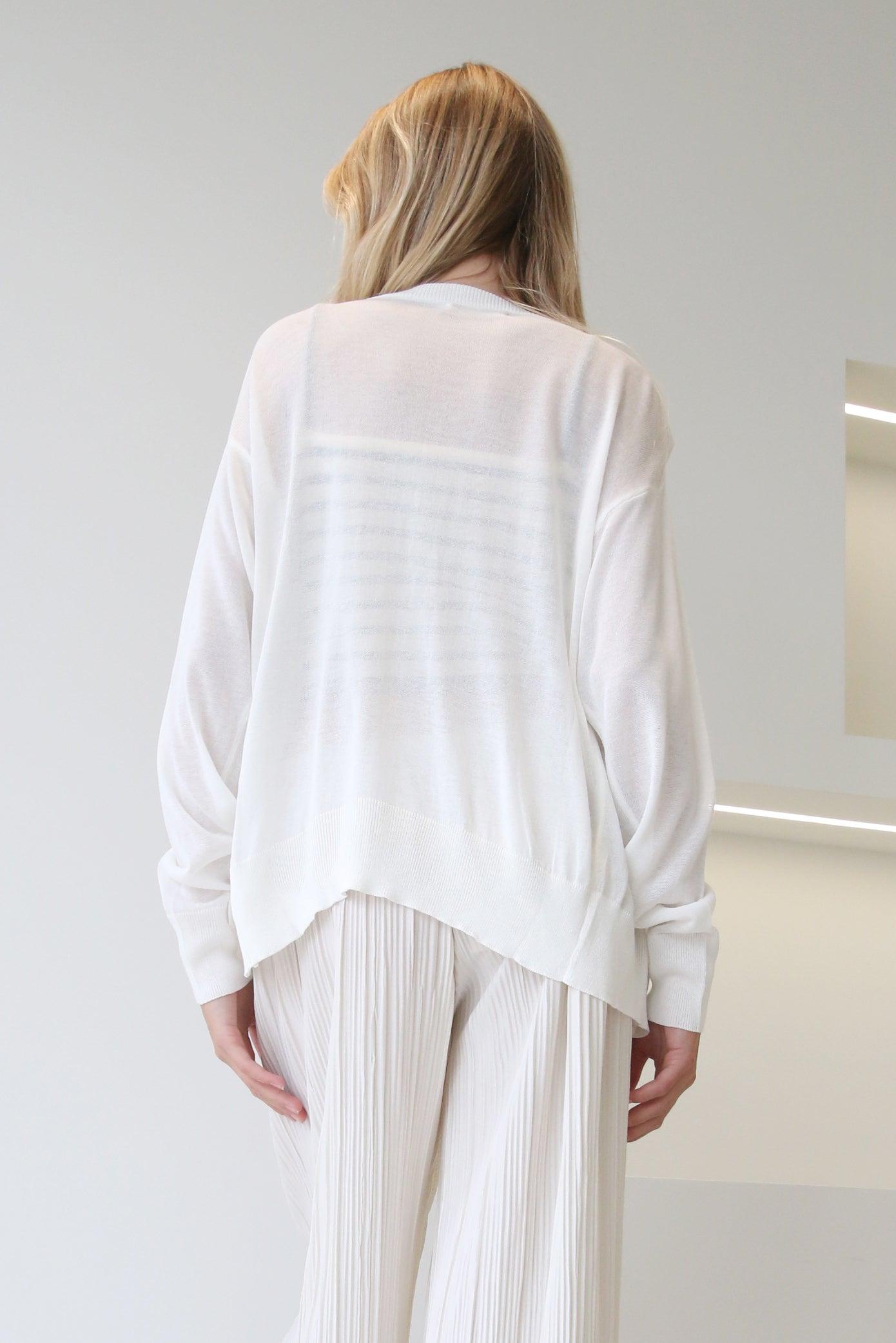Sunblock Cardigan White Product Image