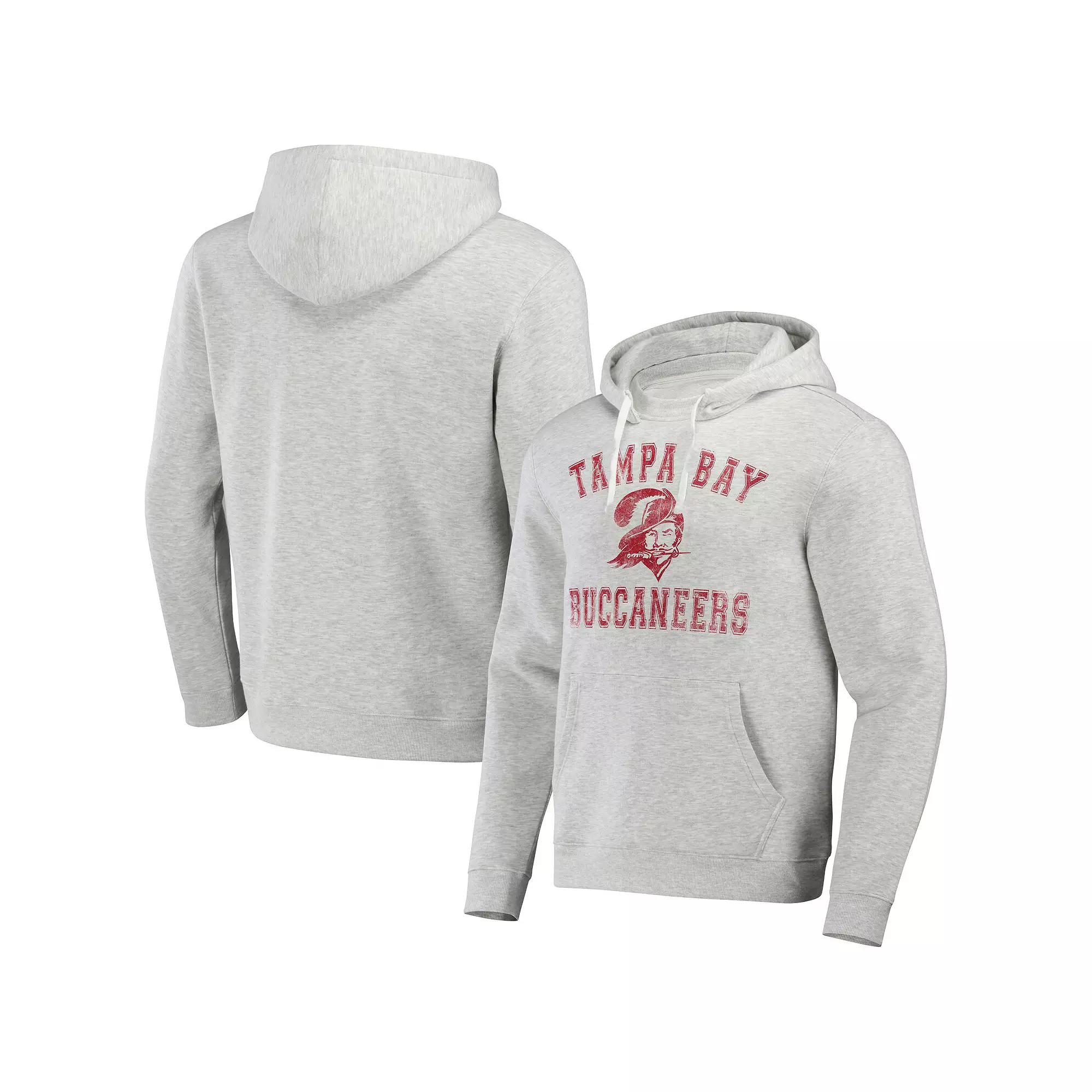 Men's NFL x Darius Rucker Collection by Fanatics Heather Gray Tampa Bay Buccaneers Coaches Pullover Hoodie, Size: XL, Grey Product Image
