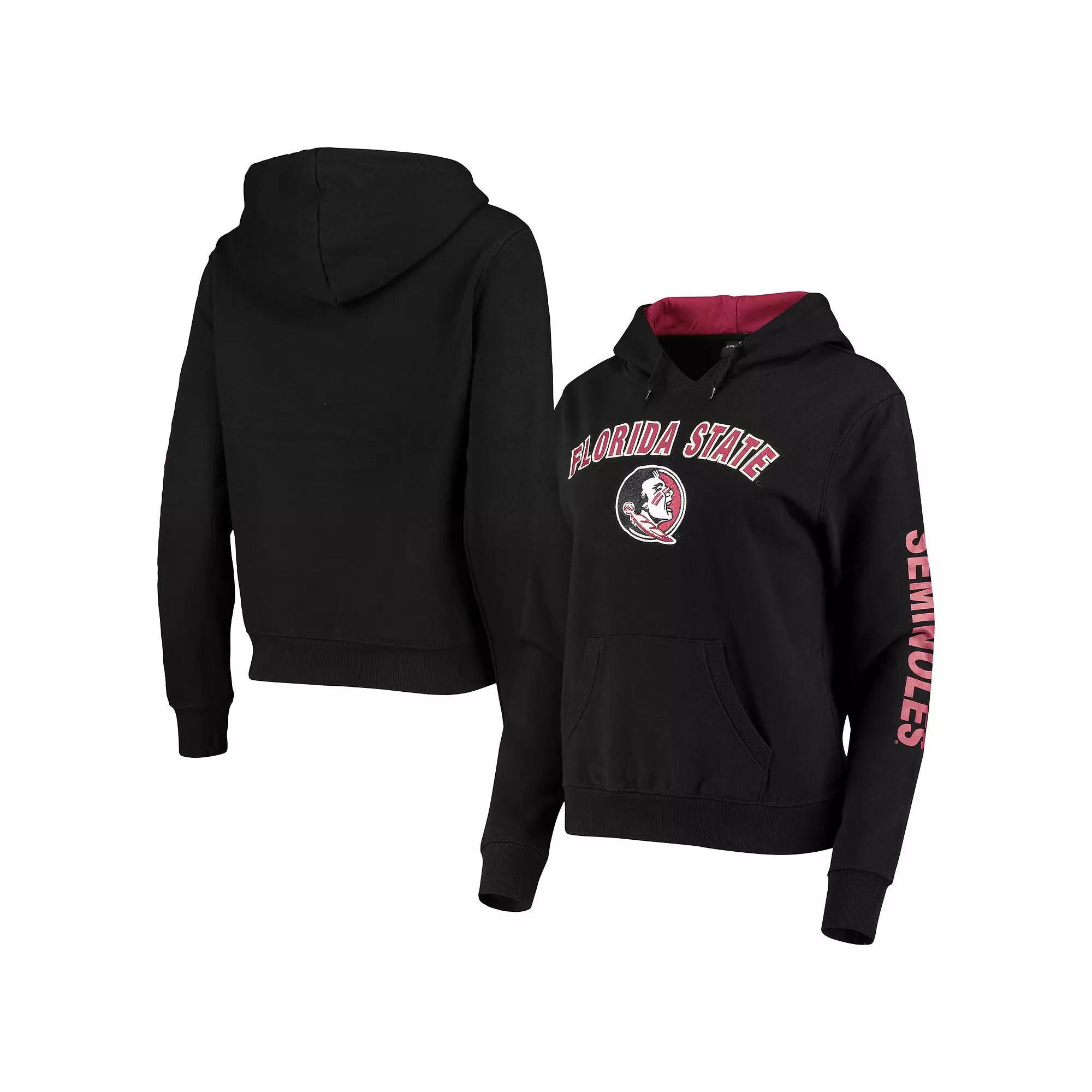 Women's Colosseum Black Florida State Seminoles Loud and Proud Pullover Hoodie,  Product Image