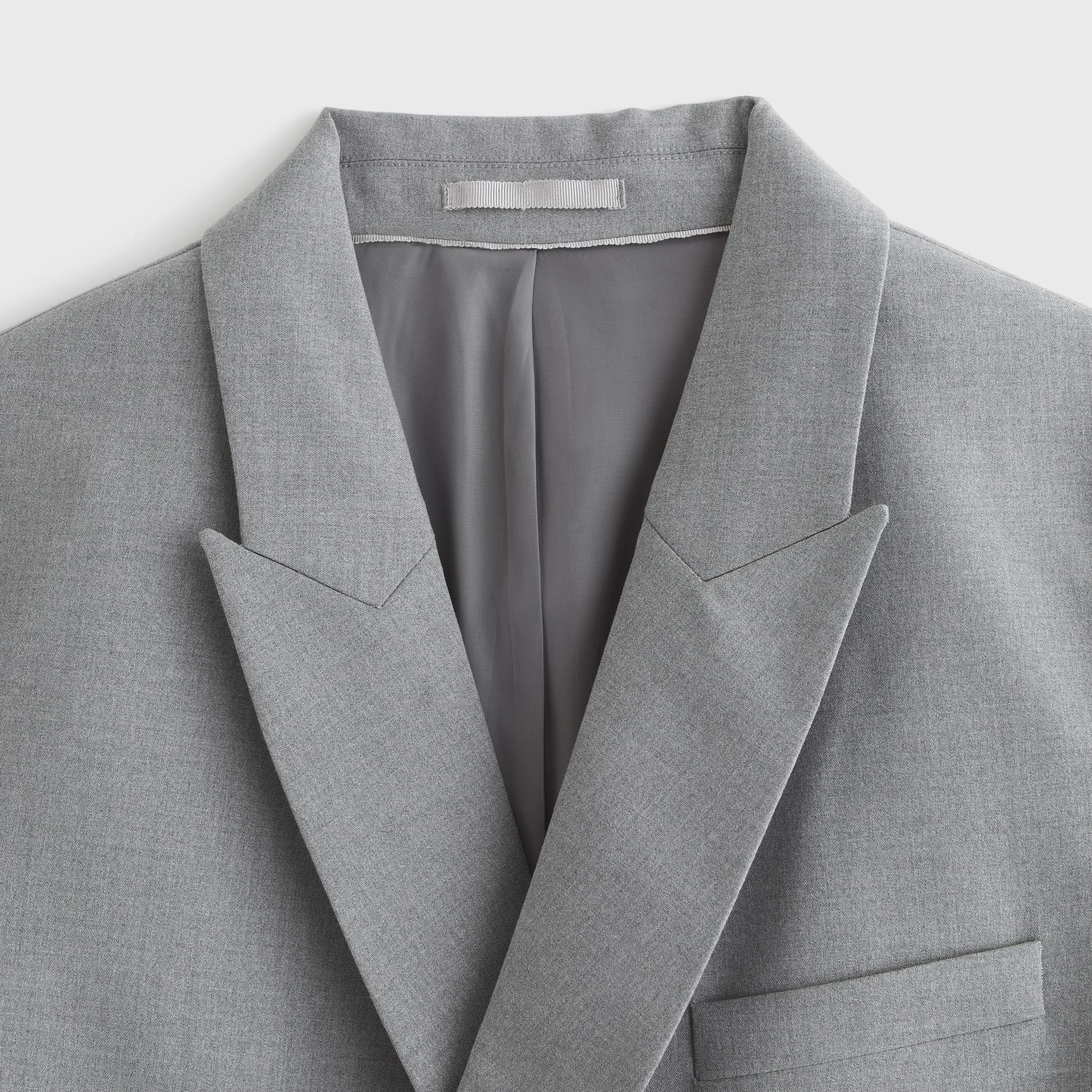 The A&F Collins Double-Breasted Cotton-Texture Blazer Product Image