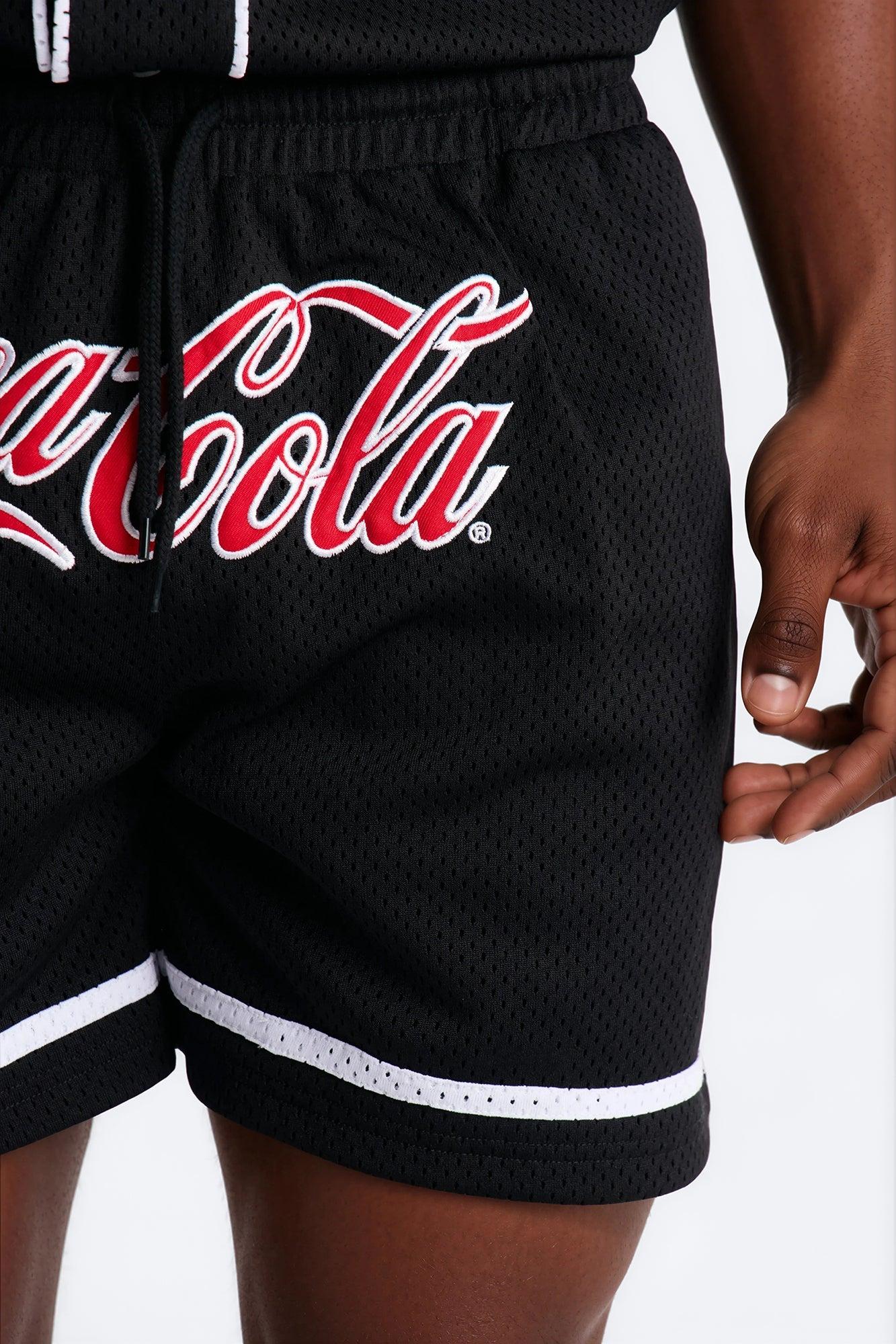 Coca Cola Patch Mesh Short - Black Male Product Image