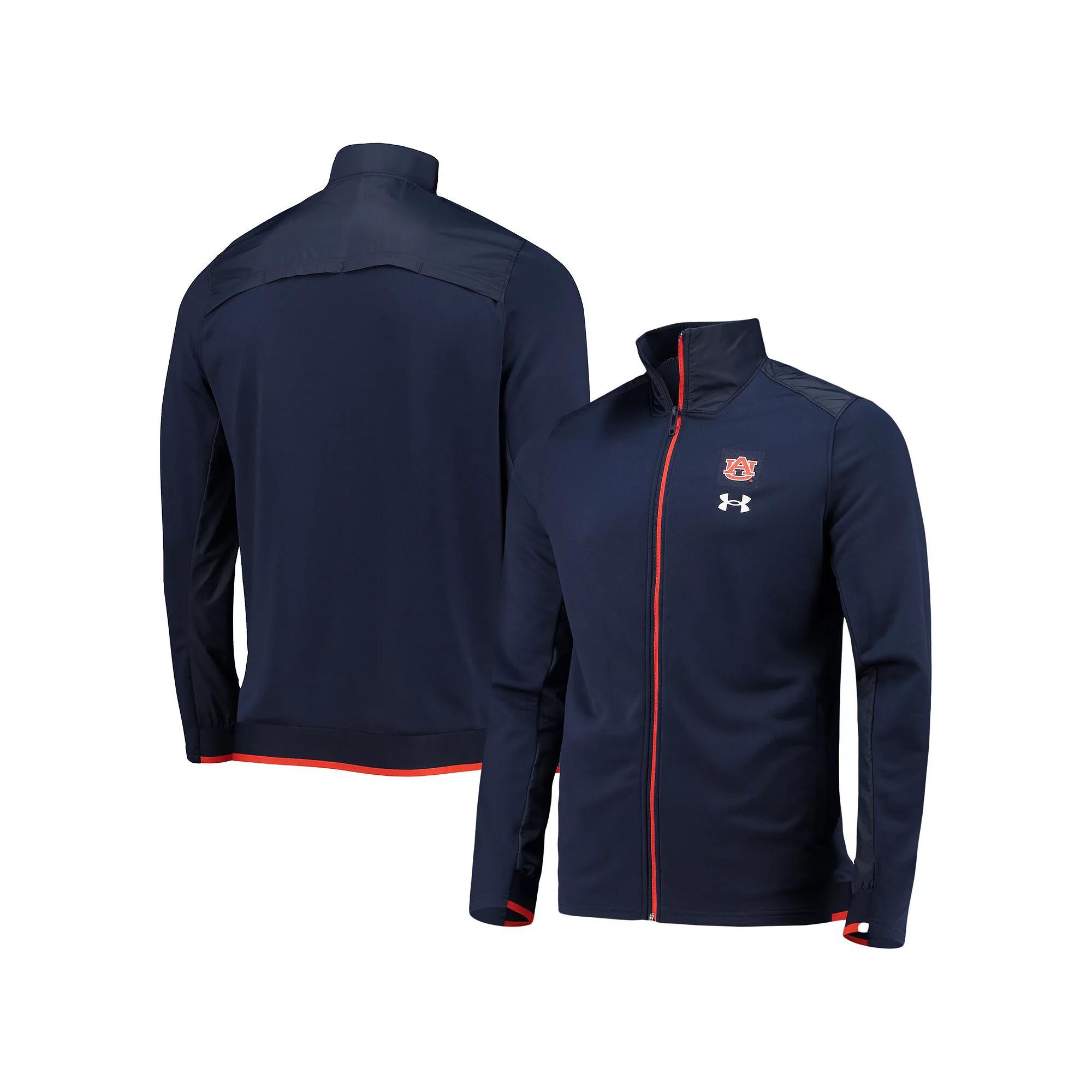 Men's Under Armour Navy Auburn Tigers 2021 Sideline Command Full-Zip Jacket,  Product Image