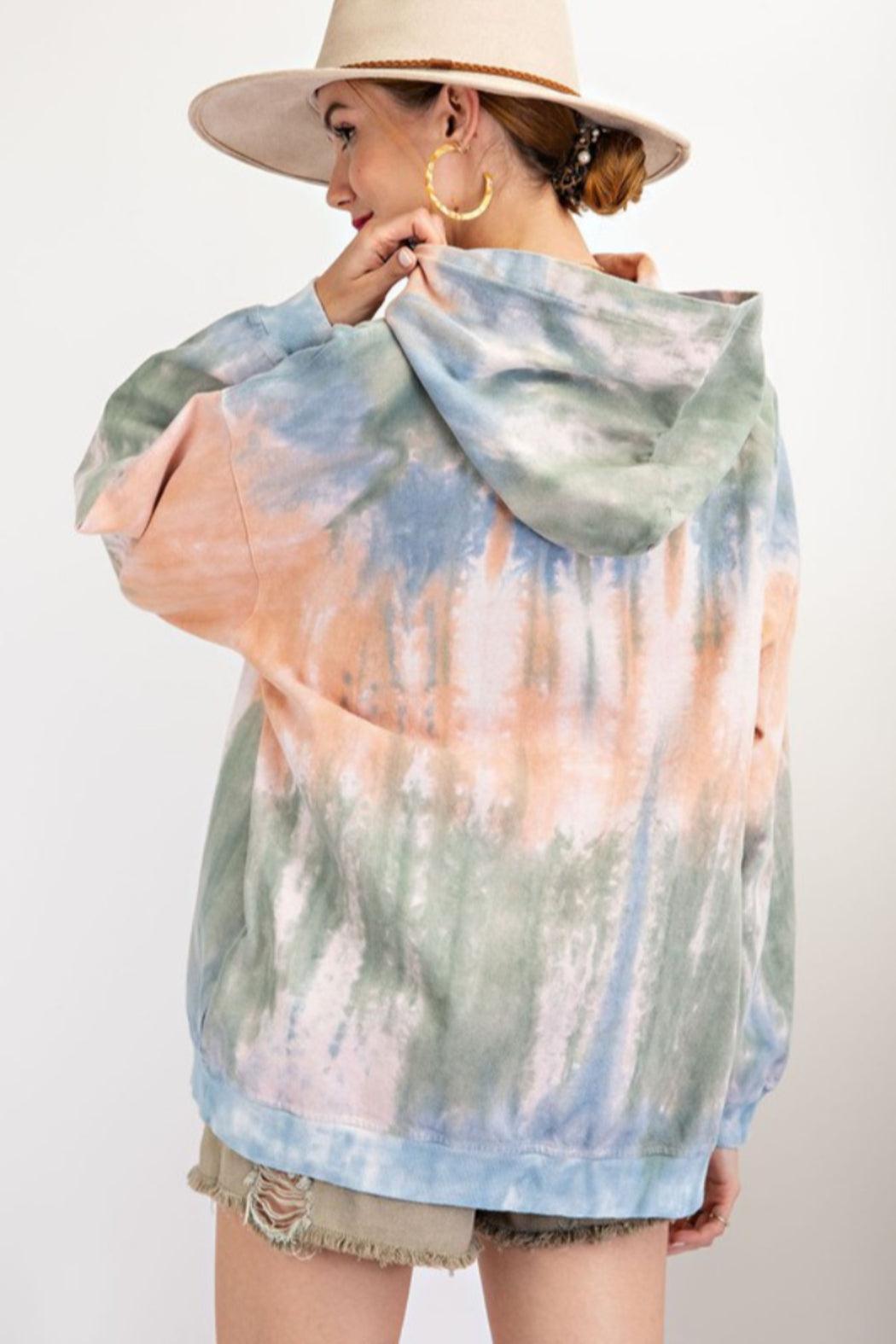 Tie Dye Hooded Sweatshirt Product Image