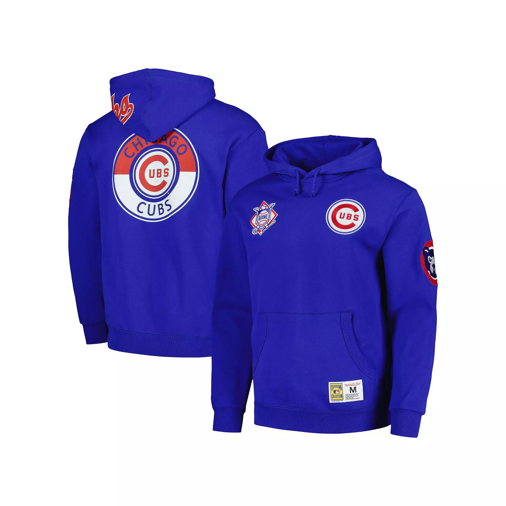 Men's Mitchell & Ness Royal Chicago Cubs City Collection Pullover Hoodie,  Product Image