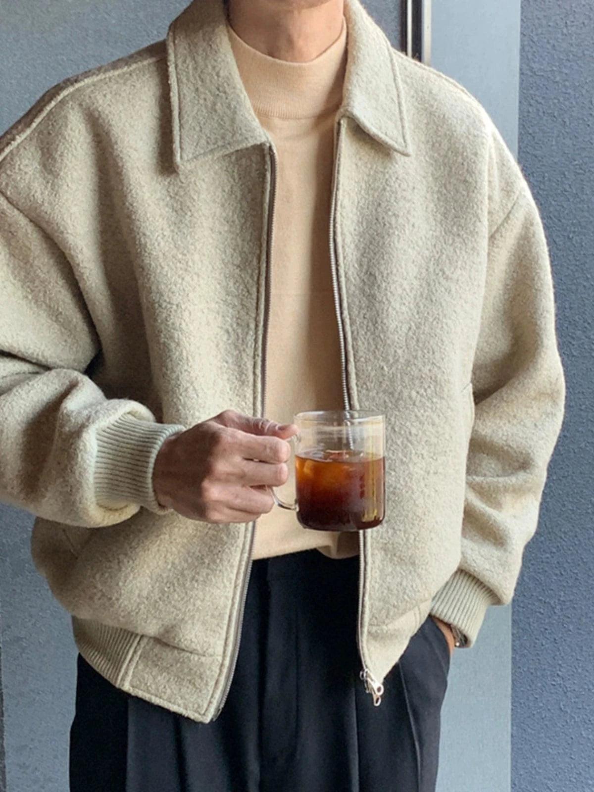 RT No. 18253 WOOLEN ZIP COLLAR JK Product Image