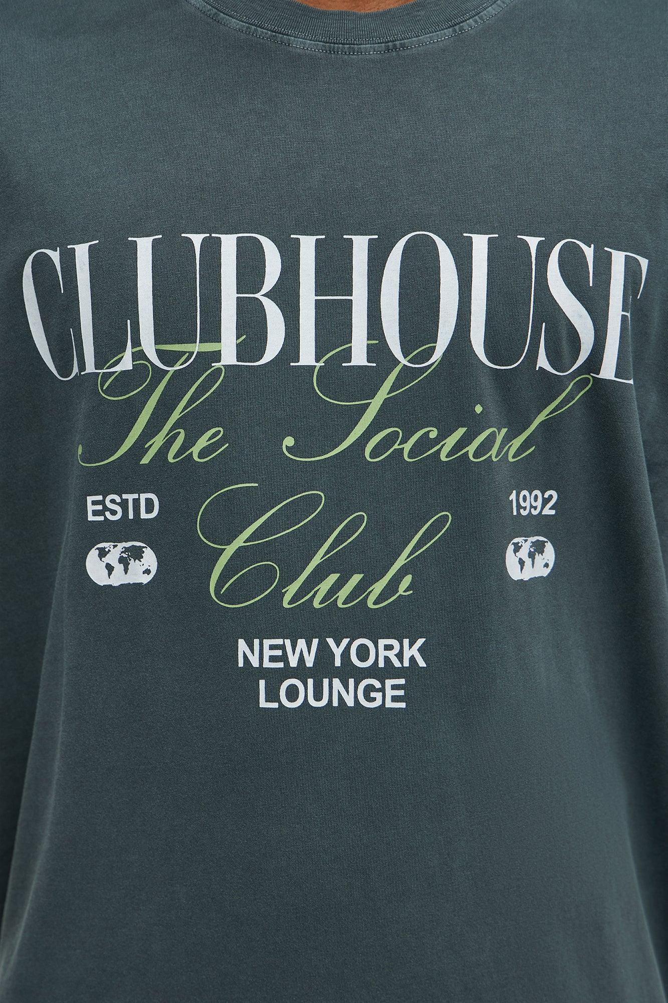 Clubhouse NYC Oversized Short Sleeve Tee - Grey Male Product Image