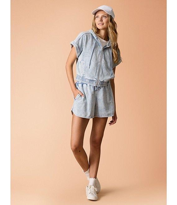 Flag and Anthem Burleigh High Rise Knit/Terry Shorts Product Image