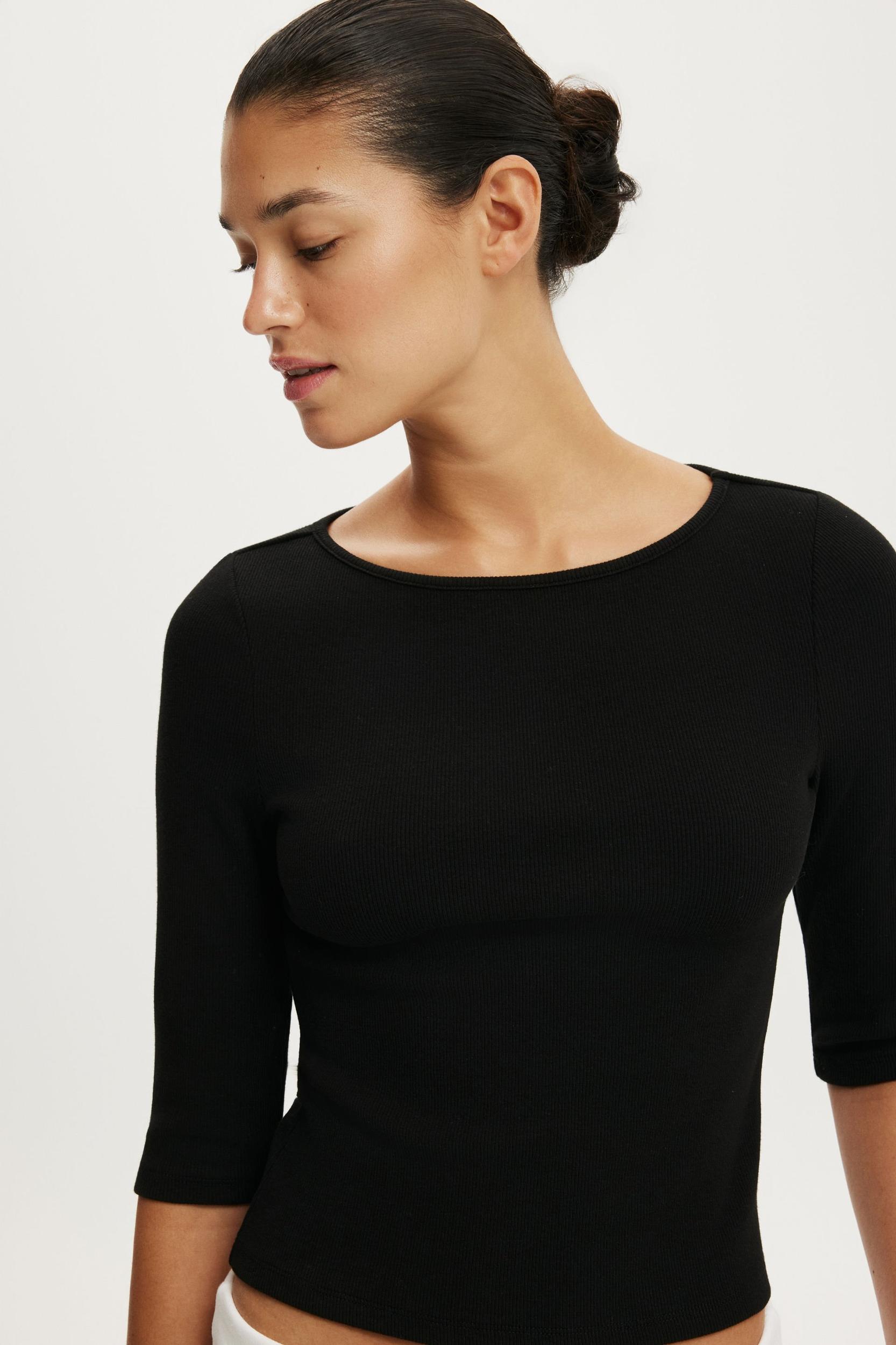 Boat Neck 3/4 Sleeve Product Image