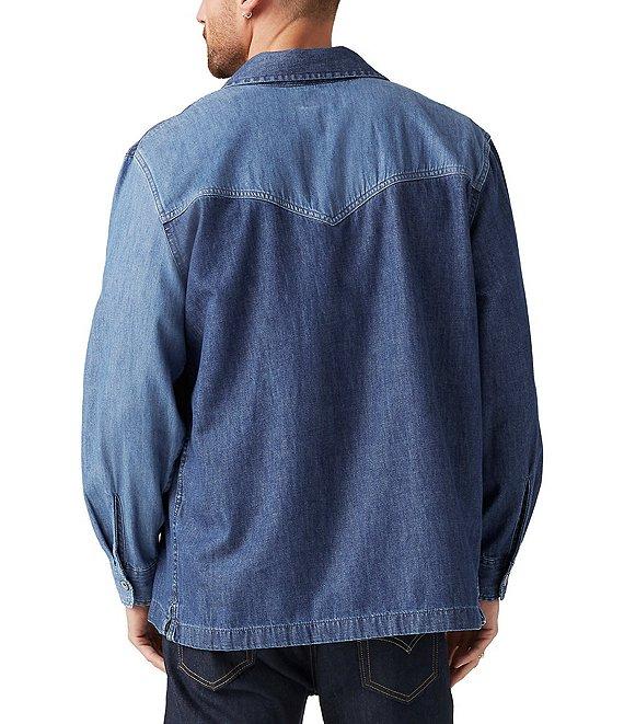 Levi's® Pieced Color Block Long Sleeve Utility Denim Shirt Product Image