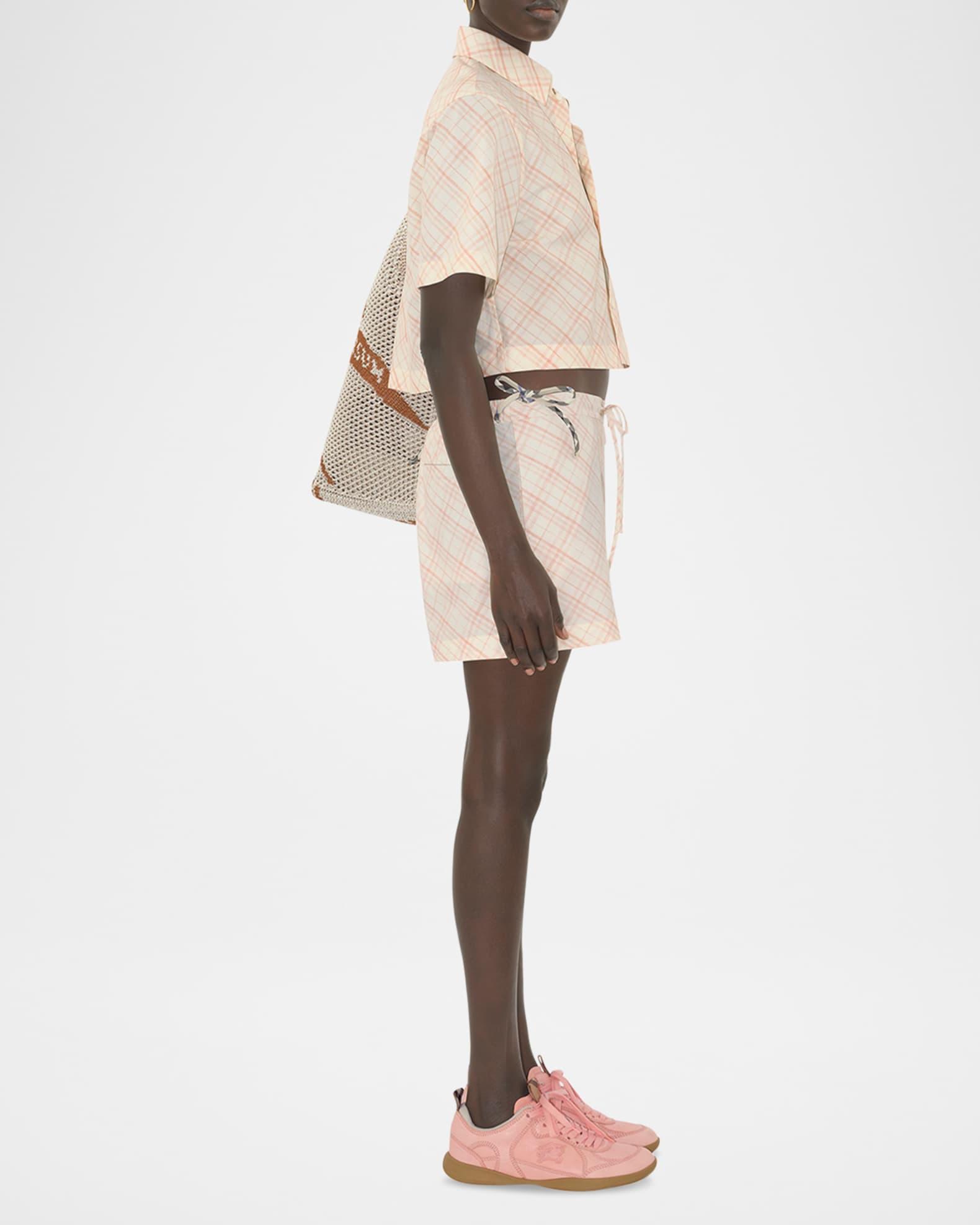 Check Pajama Shorts Product Image