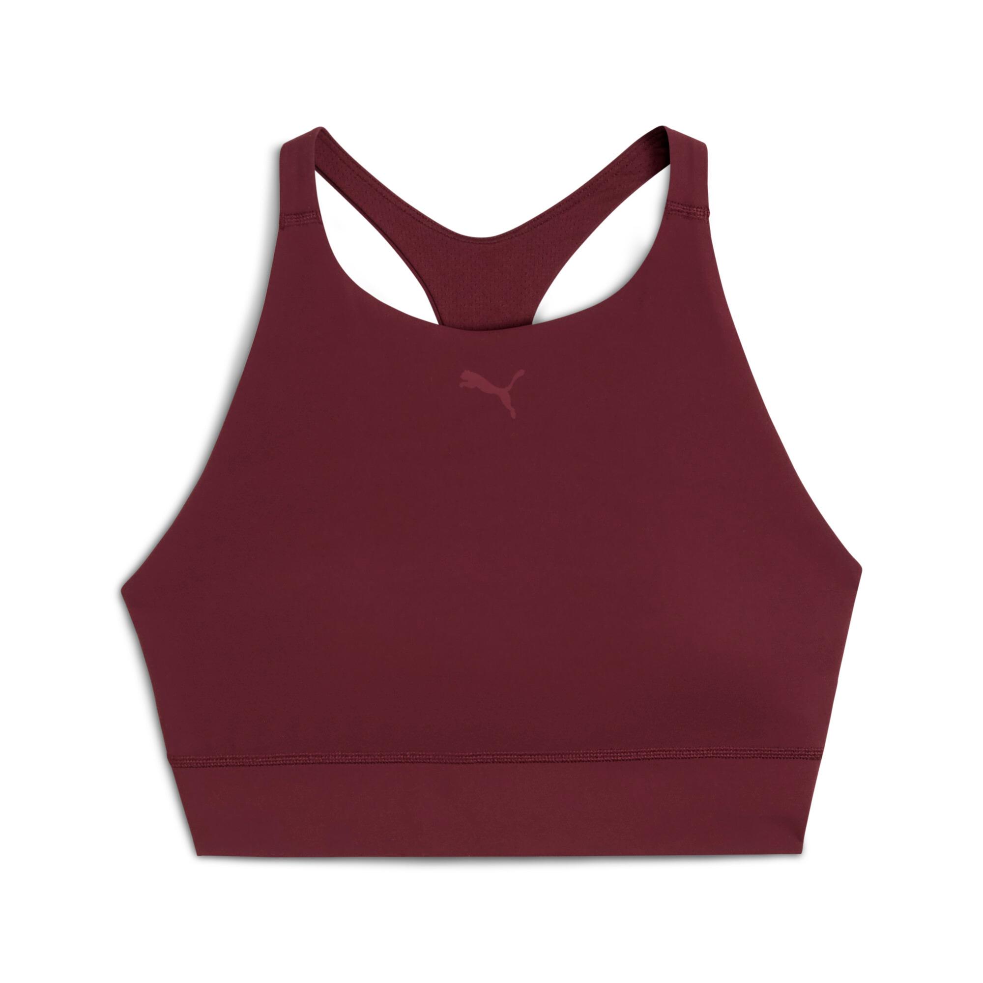 PUMA Shapeluxe High Neck Women's Moisture Wicking, Mid Impact Sports Bra Product Image