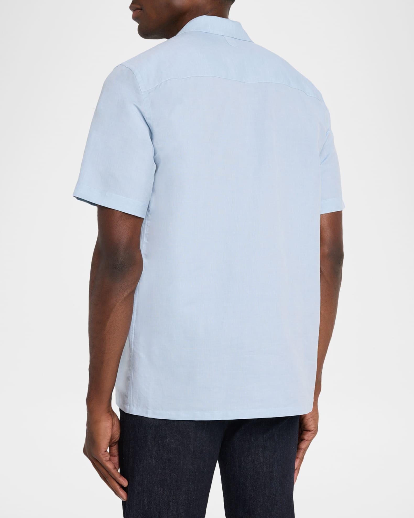 Men's Linen and Cotton Pocket Camp Shirt Product Image