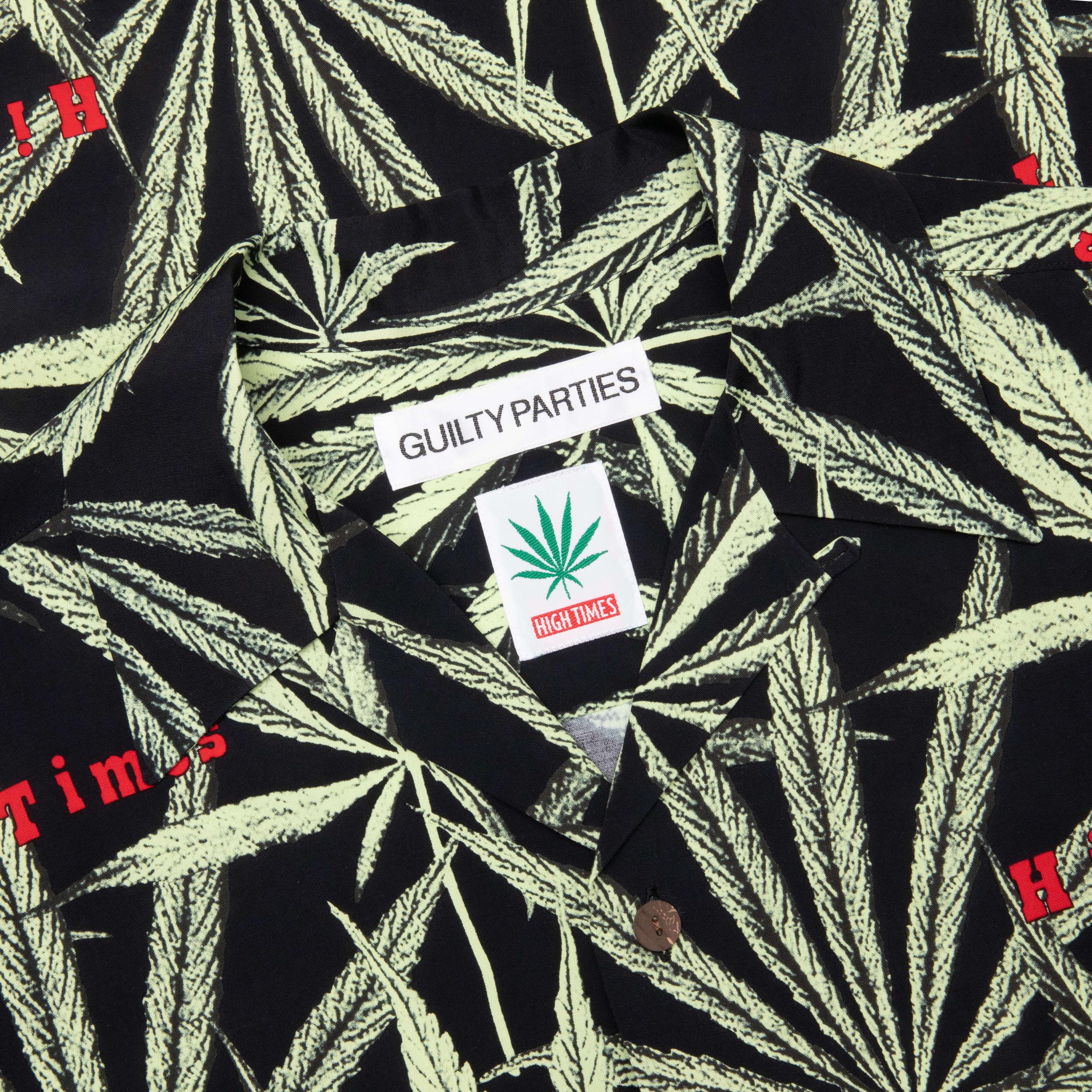 High Times S/S Hawaiian Shirt Type-1 - Black Male Product Image