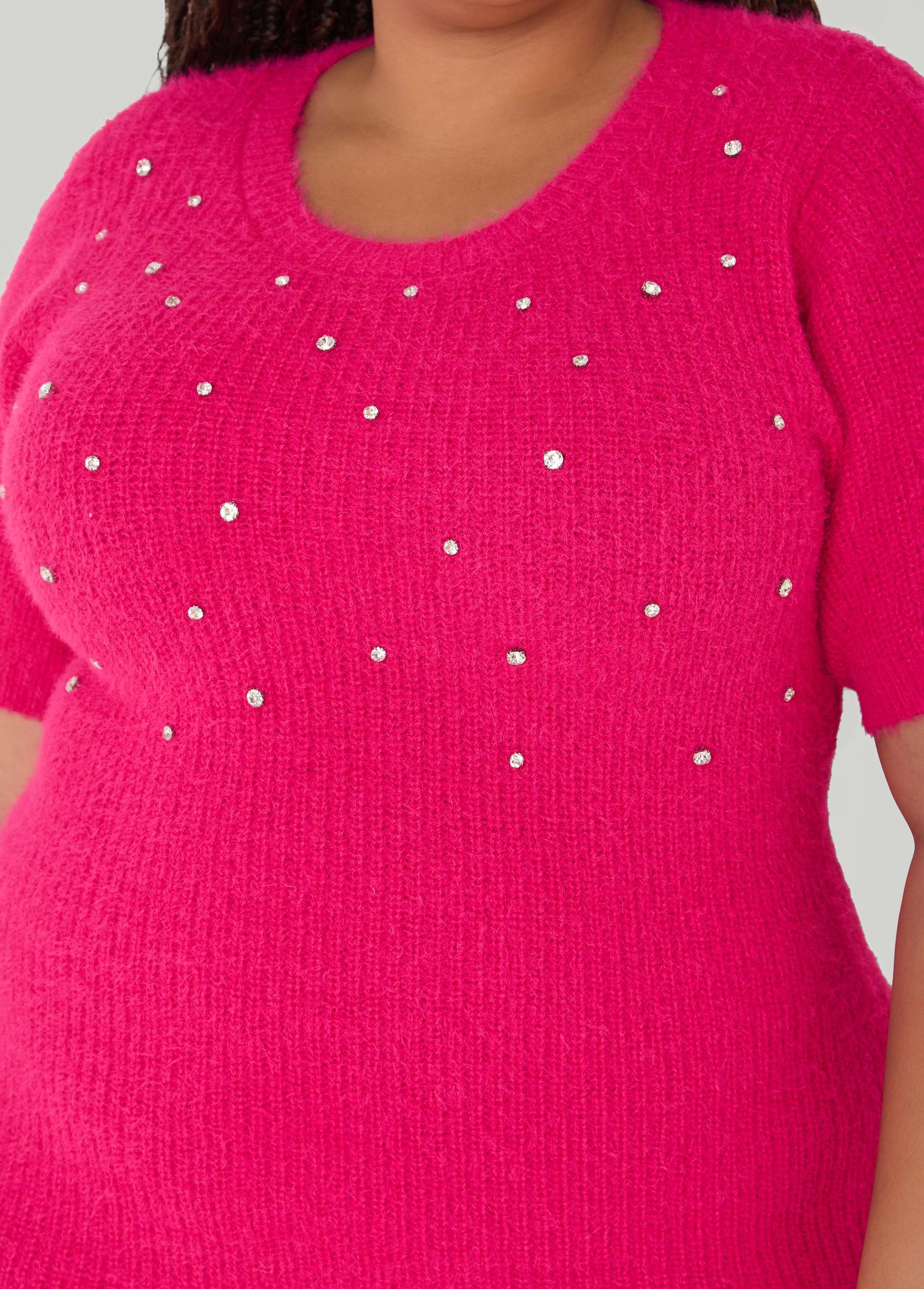 Embellished Sweater Dress Product Image