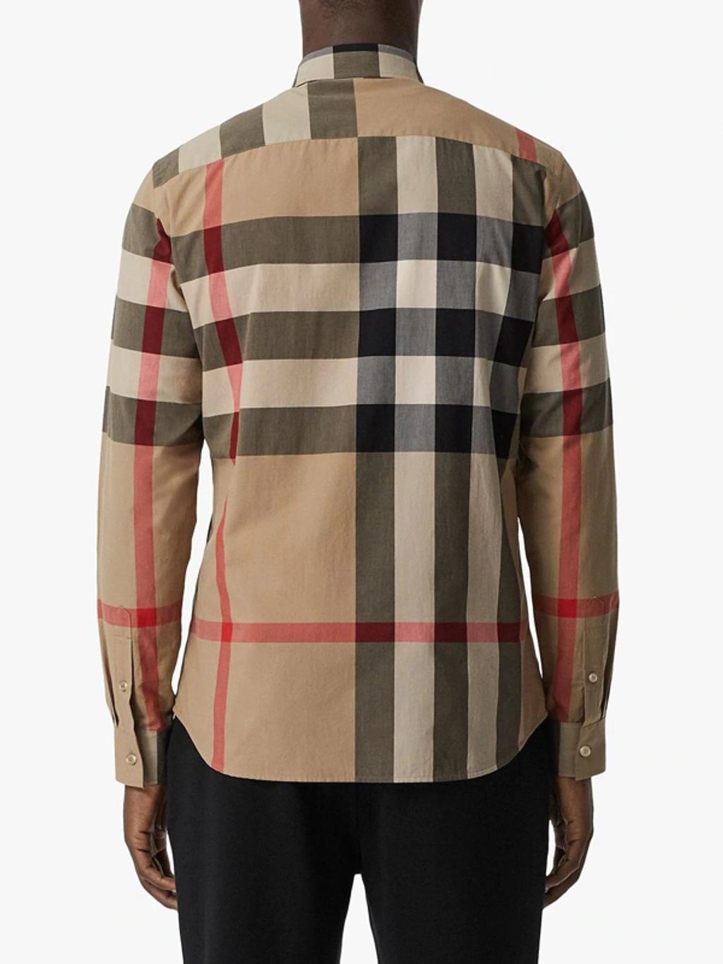 checkered cotton shirt Product Image