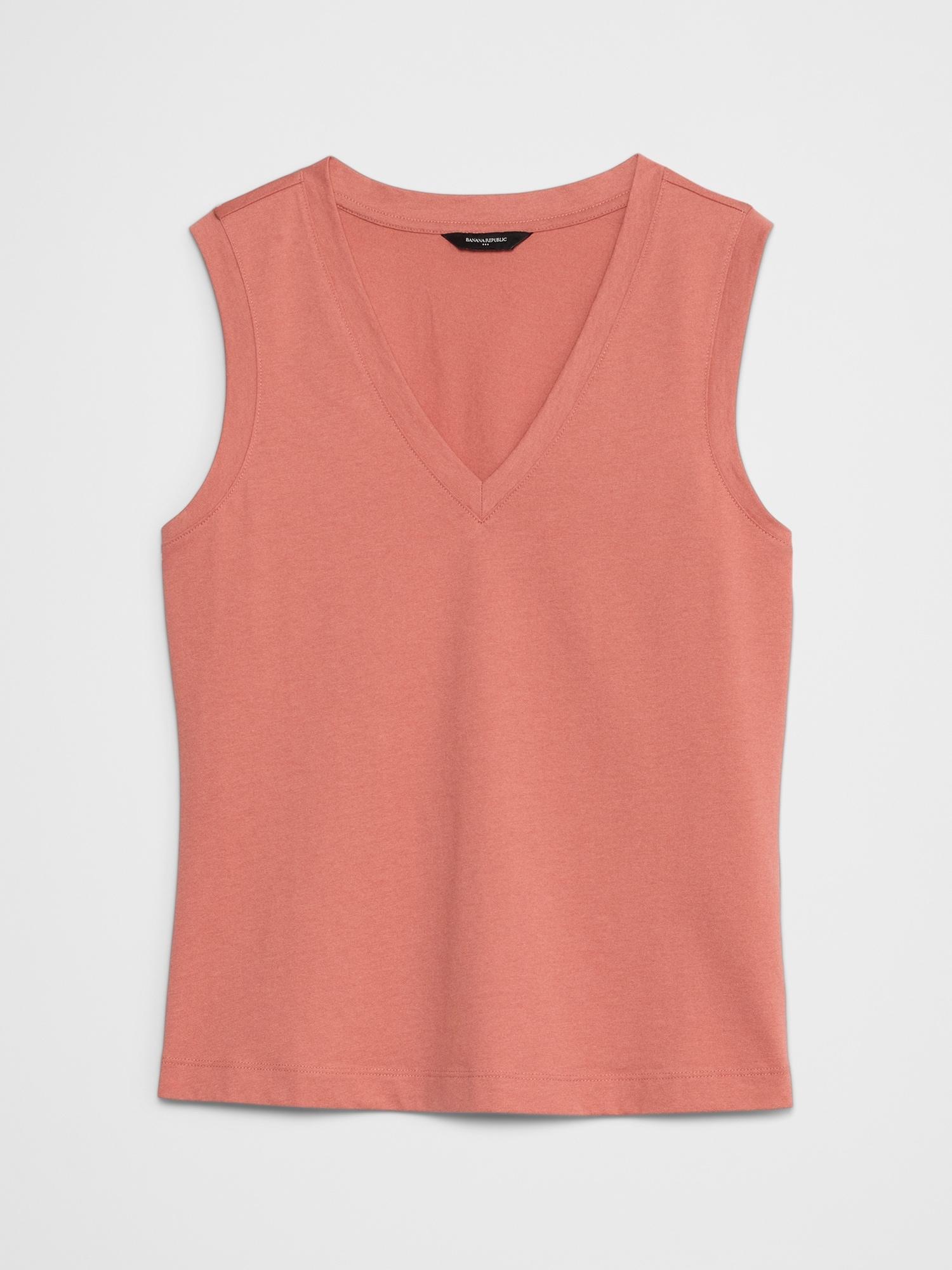Premium Cotton V-Neck Tank Product Image