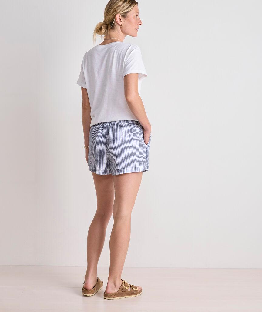 Linen Pull-On Shorts Product Image